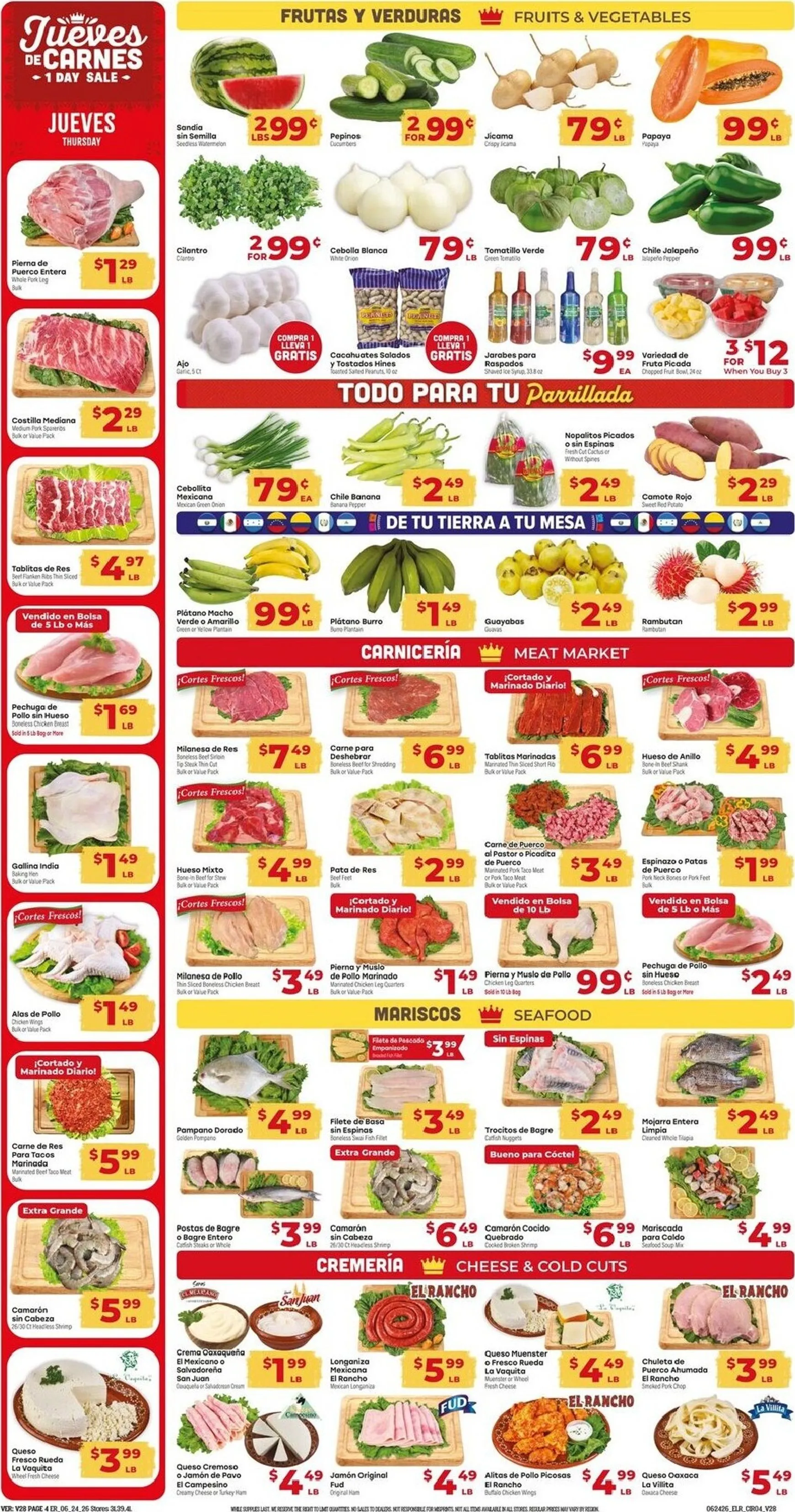 Weekly ad Current El Rancho leaflet valid from Wednesday 06/24/2026 to Tuesday 06/30/2026 from June 24 to June 30 2026 - Page 4