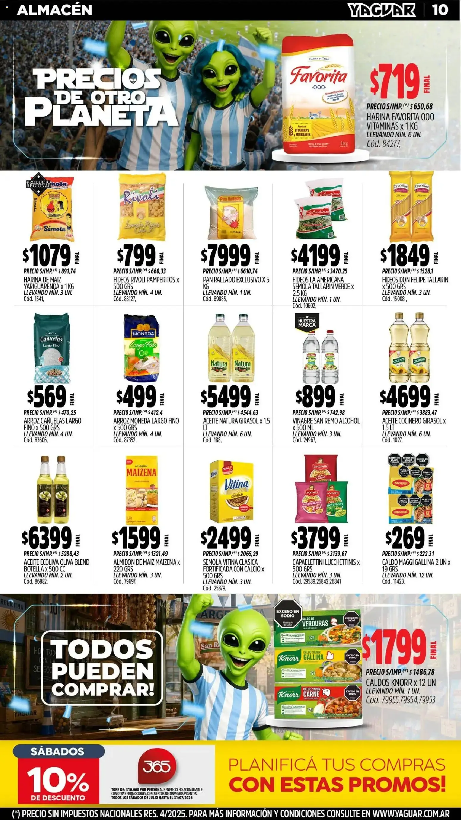Ofertas de Mayorista Yaguar - Precios de Otro Planeta 29 de junio al 5 de julio 2026 - Página 11 del catálogo