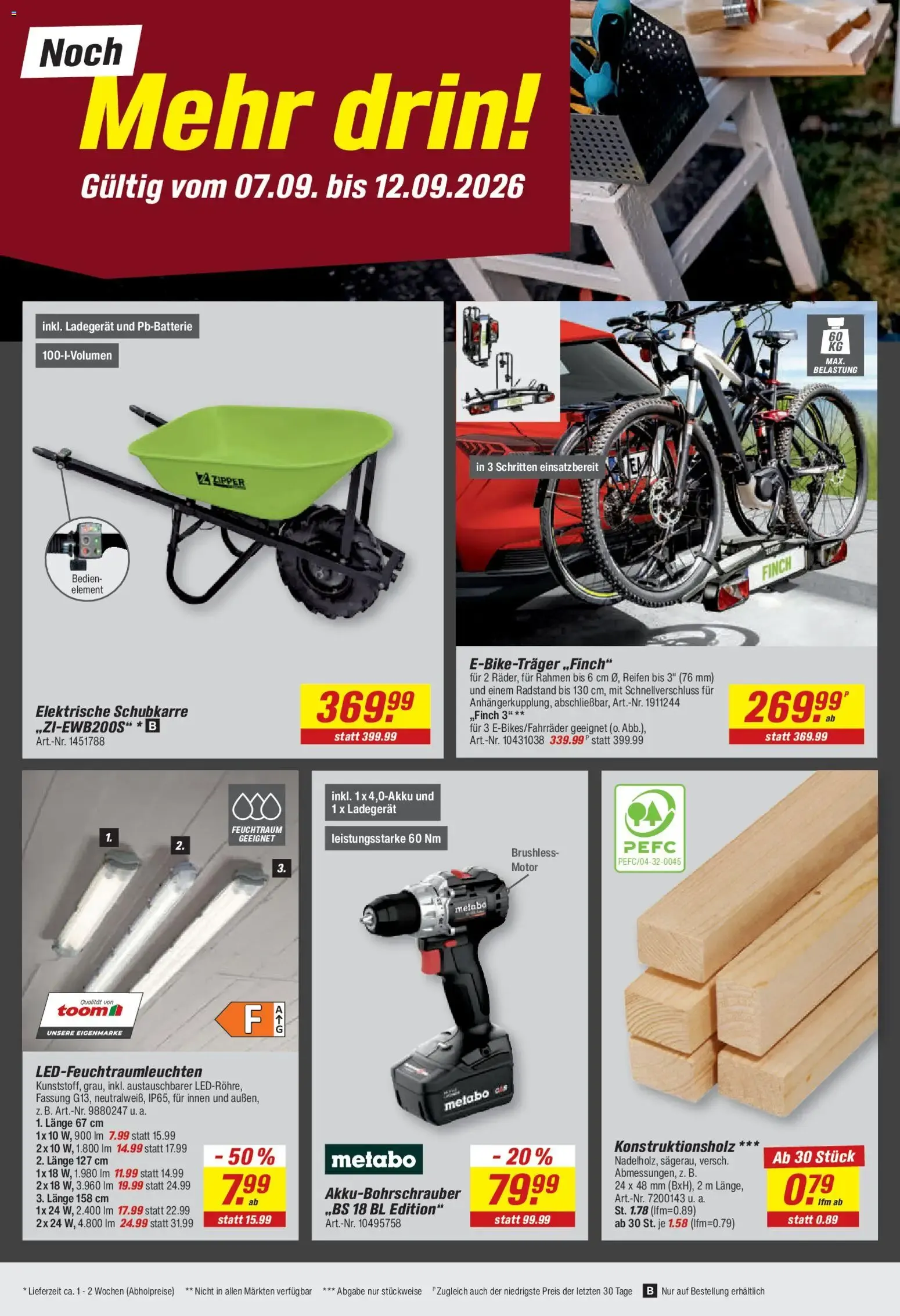 Toom Baumarkt Prospekt (ab 07.09.2026) zum Blättern von 7. September bis 12. September 2026 - Prospekt seite 2