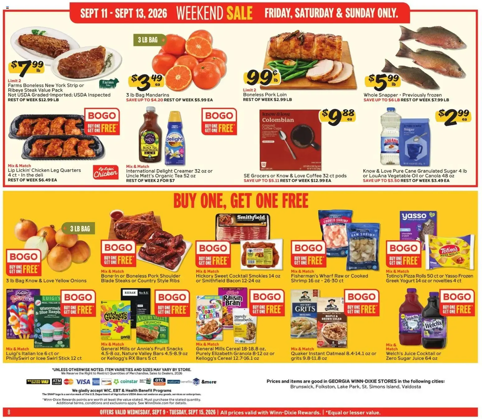 Weekly ad Winn Dixie Weekly Ad (09/09 - 09/15 2026) - Flyer from September 9 to September 15 2026 - Page 8