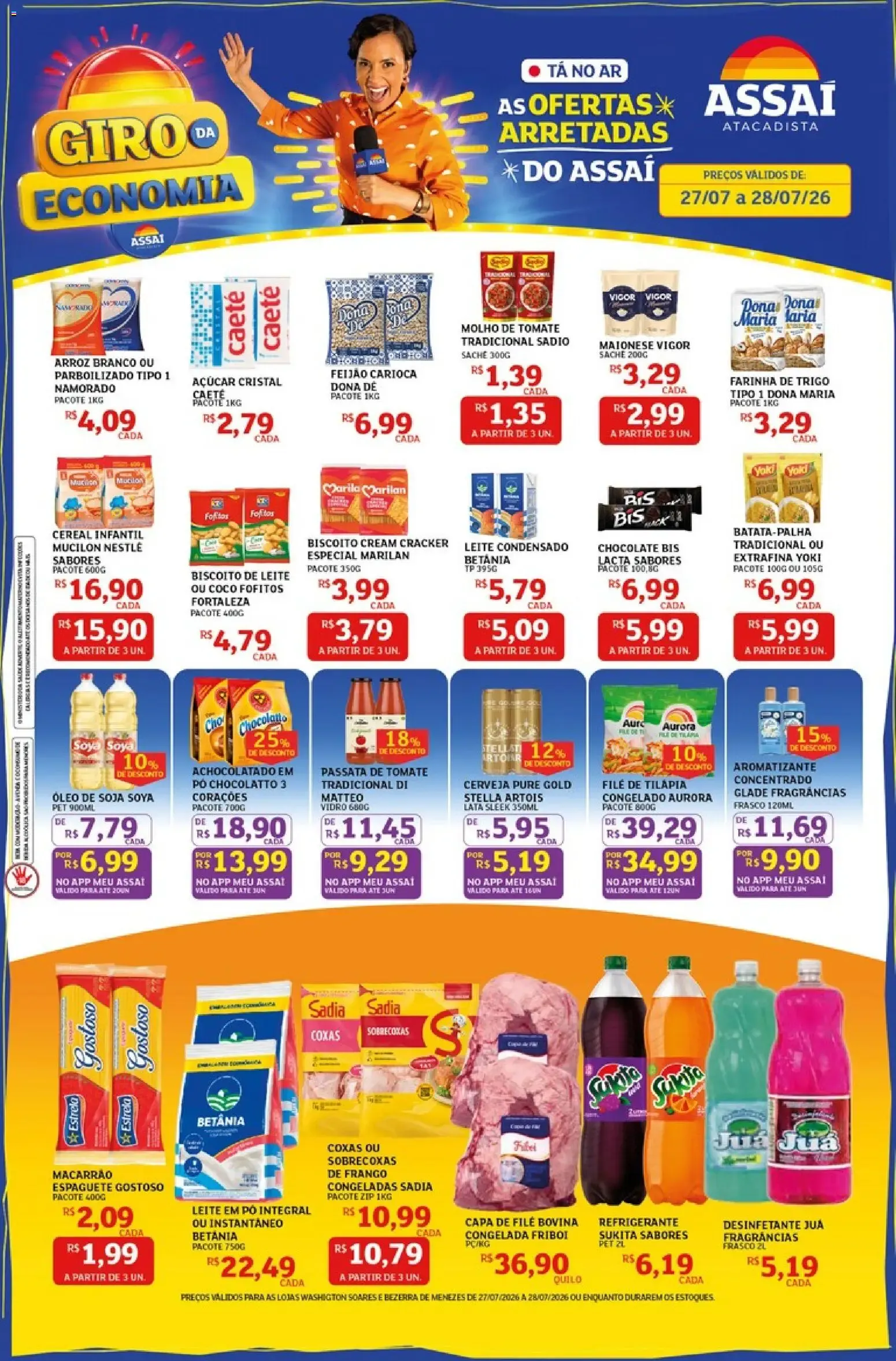 Encarte de Assaí Atacadista ofertas - CE de 27/07/2026 | Promoções Online 27 de julho até 28 de julho 2026 - Pagina 1