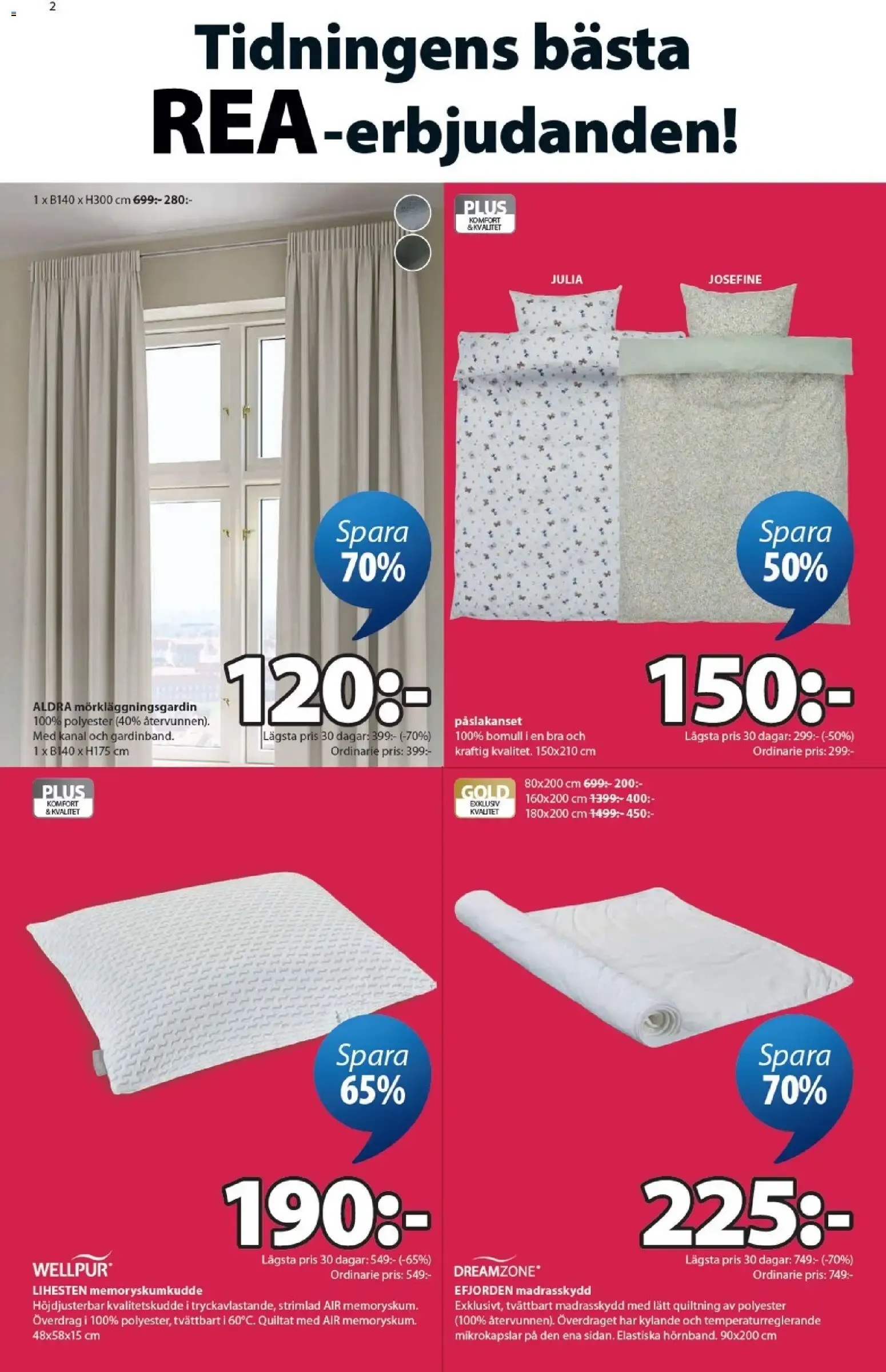 JYSK erbjudanden från 01/06/2026 - 28/06/2026 > Reklamblad nuvarande rabatter från 1 juni till 28 juni 2026 - Reklamblad sidor 2