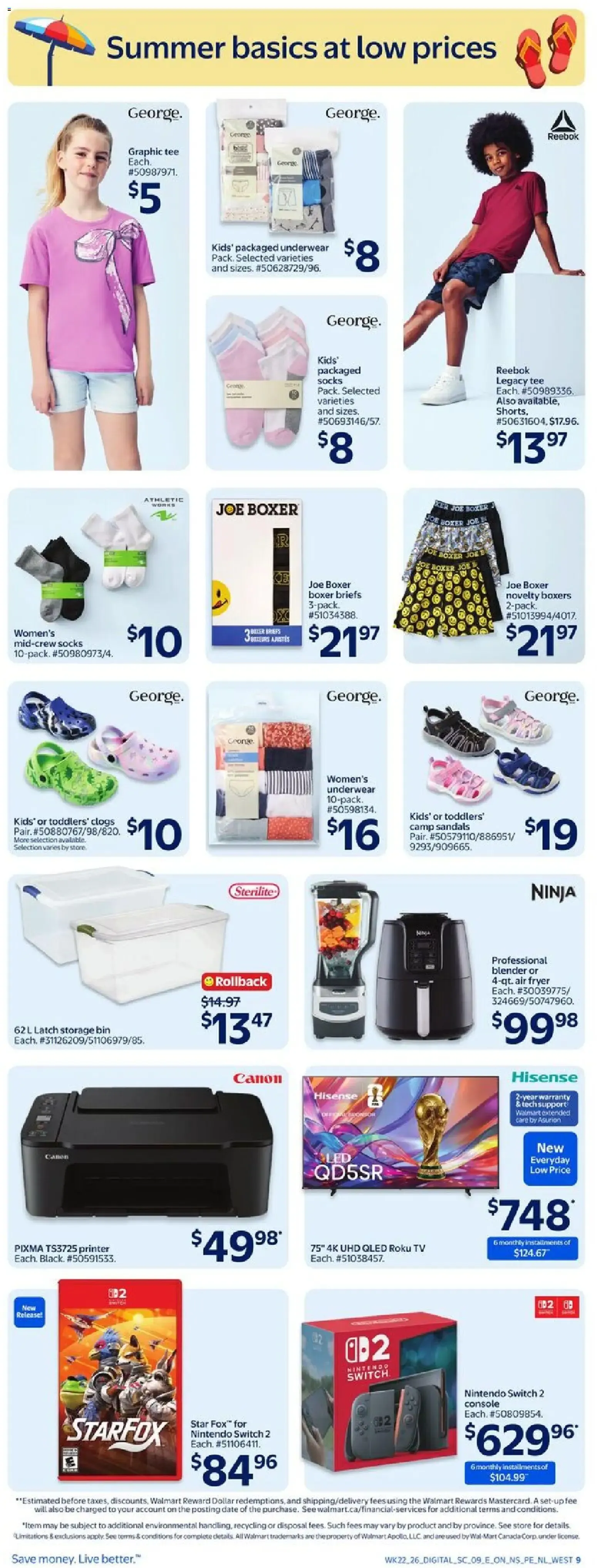 Walmart weekly flyer from Jun 25, 2026 > weekly specials & deals from June 25 to July 1 2026 - flyer page 10