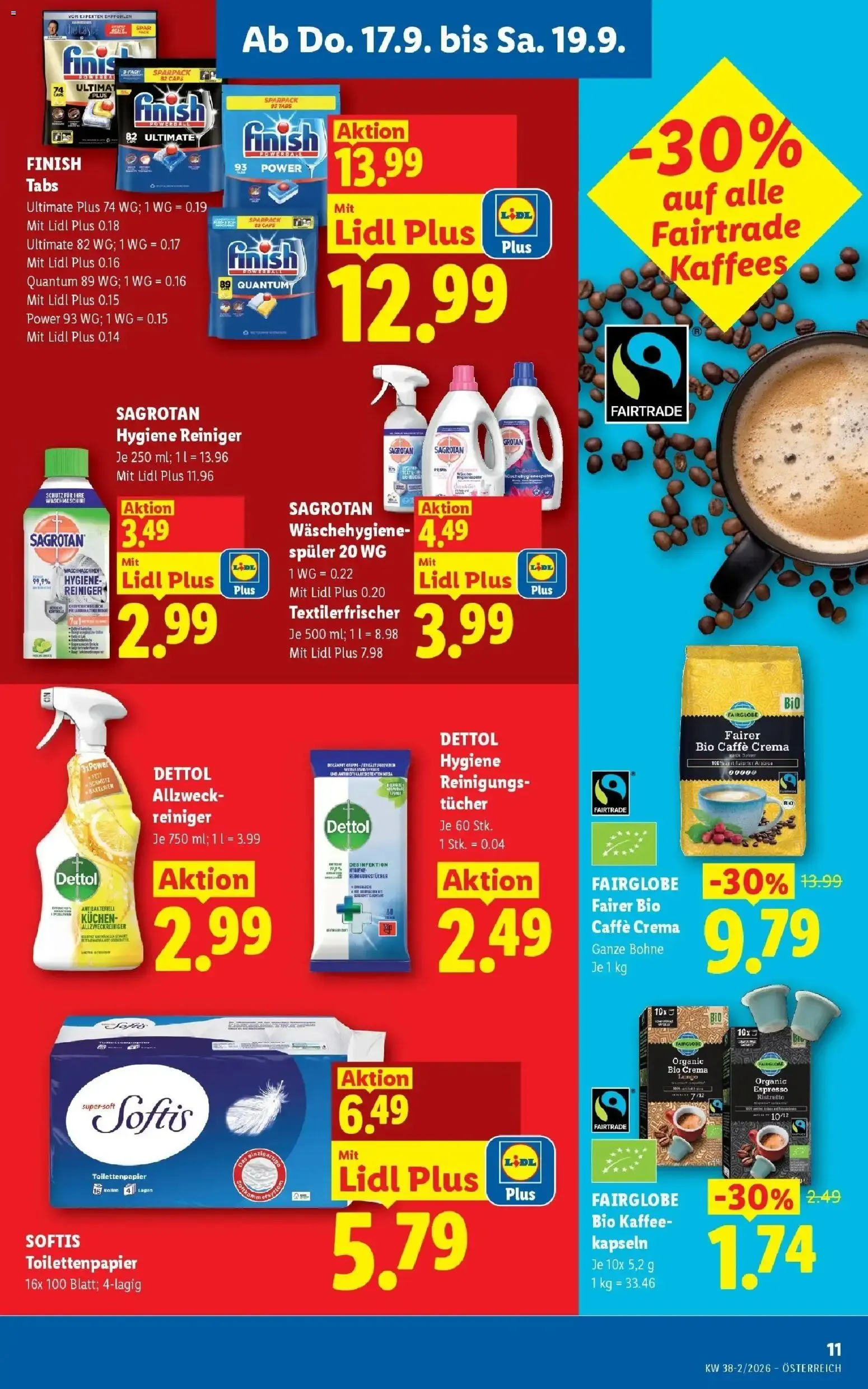 Lidl Flugblatt - Wien ab 17.09.2026 - Angebote ab donnerstag von 17. September bis 19. September 2026 - Flugblätt seite 13