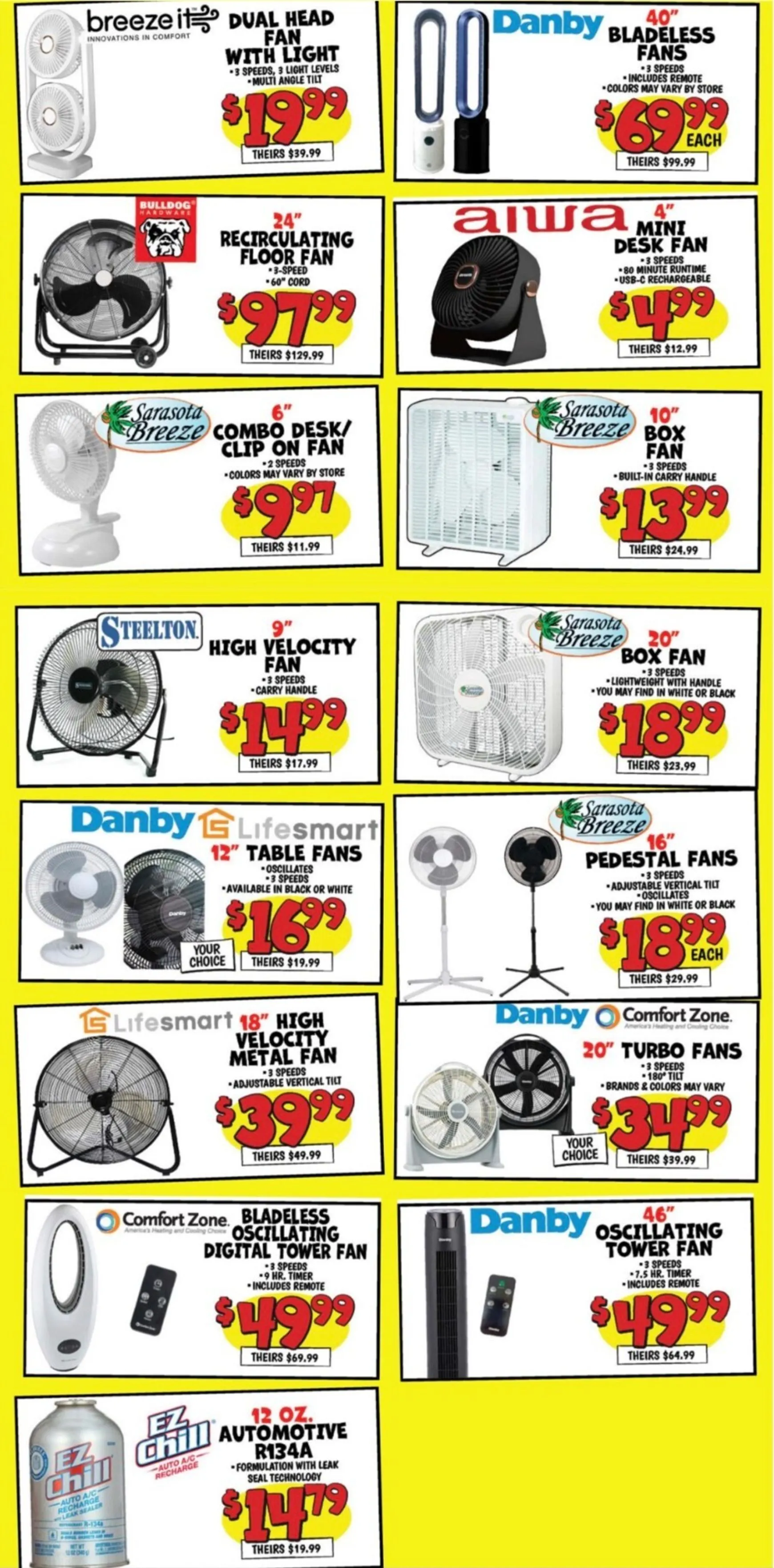 Weekly promotion Current Ollie's - A/Cs and Fans leaflet valid from Monday 07/20/2026 to Sunday 07/26/2026 spanning from July 20 to July 26 2026 - Page 2 for Catalogue 365