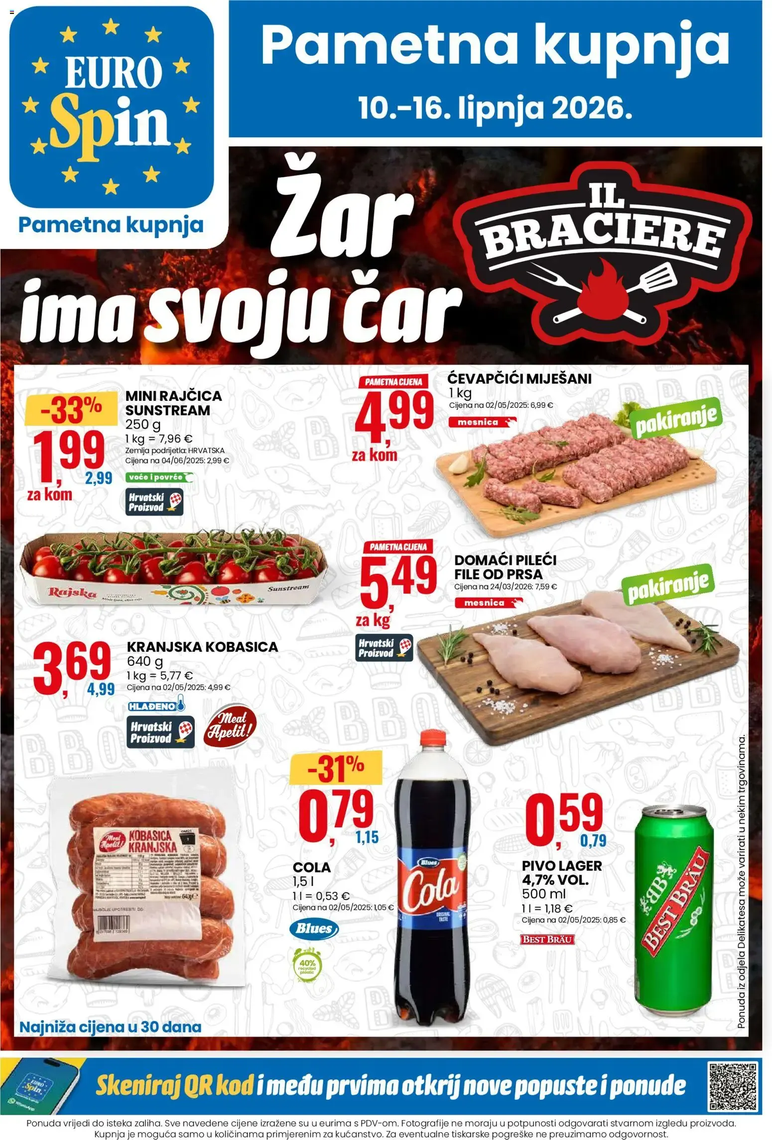 Katalog Eurospin Katalog novi od 10.06.2026 na listanje > letak digitalni od 10. lipnja do 16. lipnja 2026. - Pregled Stranica 1