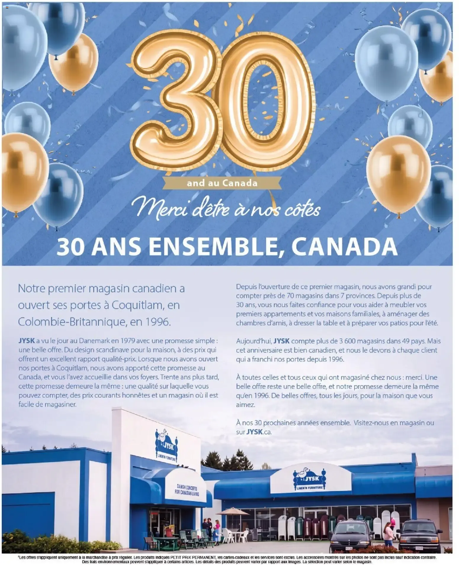 JYSK Célébration d'anniversaire: 30 ans au Canada from September 10 to September 23 2026 - flyer page 9