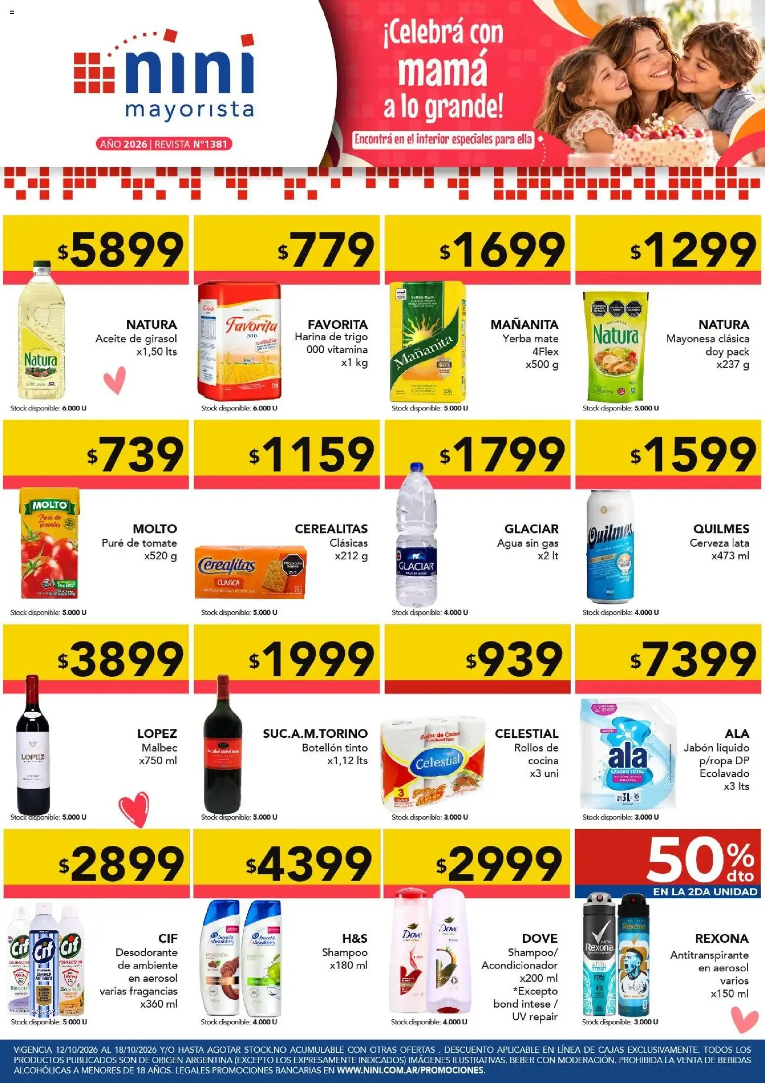 Ofertas de NINI Mayorista catálogo del 12/10/2026 - 18/10/2026 12 de octubre al 18 de octubre 2026 - Página 1 del catálogo