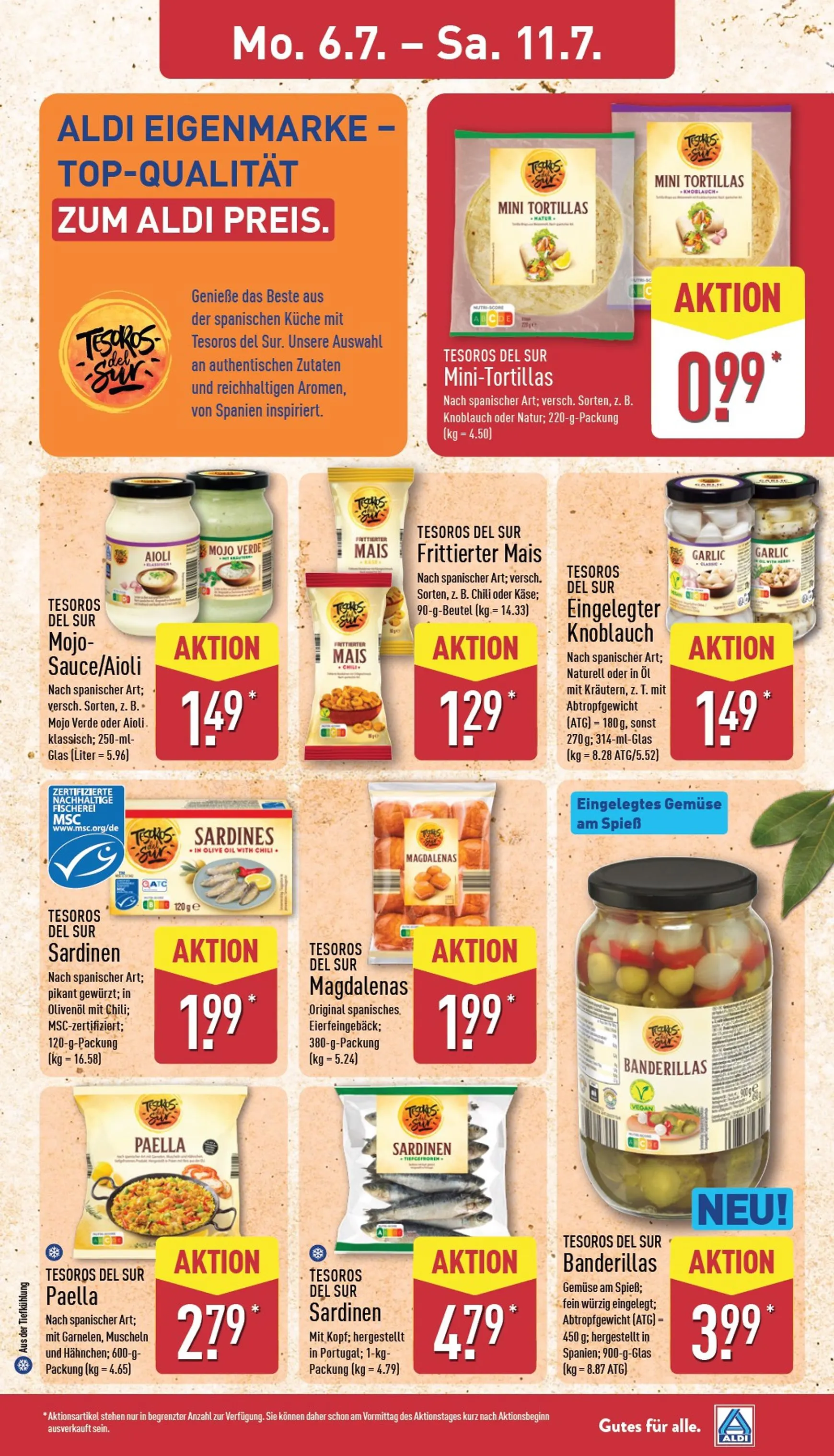 ALDI Nord - Deine Genussreise nach Spanien von 6. Juli bis 11. Juli 2026 - Prospekt seite 11