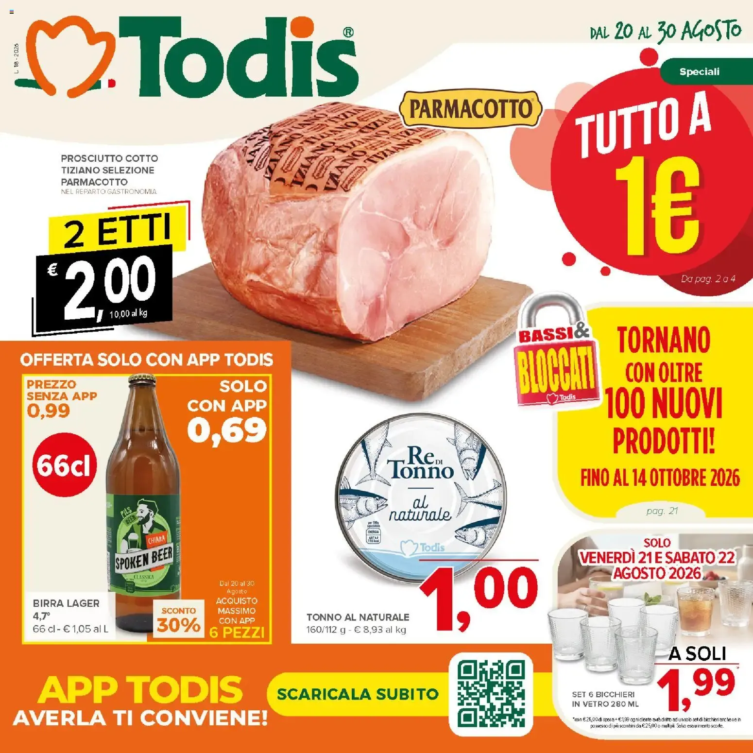 Nuovo Todis volantino dal 20/08/2026 > offerte anteprima 🛍️ da 20 agosto a 30 agosto di 2026 - Pagina del volantino 1