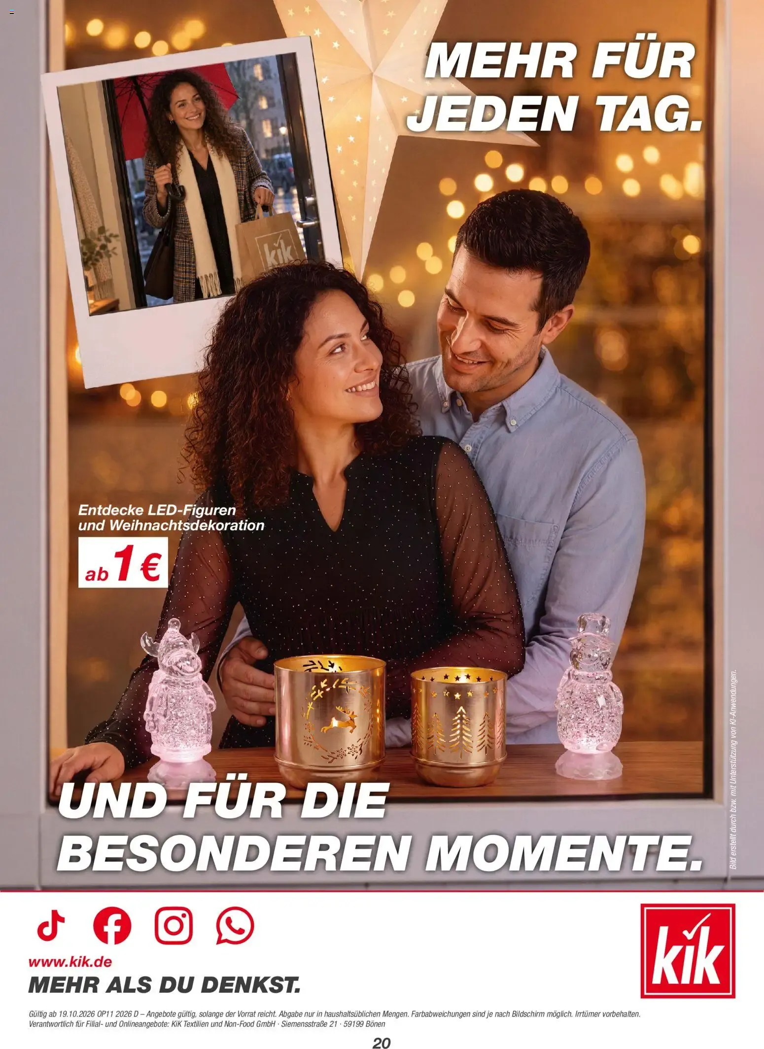 Mehr Weihnachts-Zauber für dein Zuhause von 19. Oktober bis 2. November 2026 - Prospekt seite 20