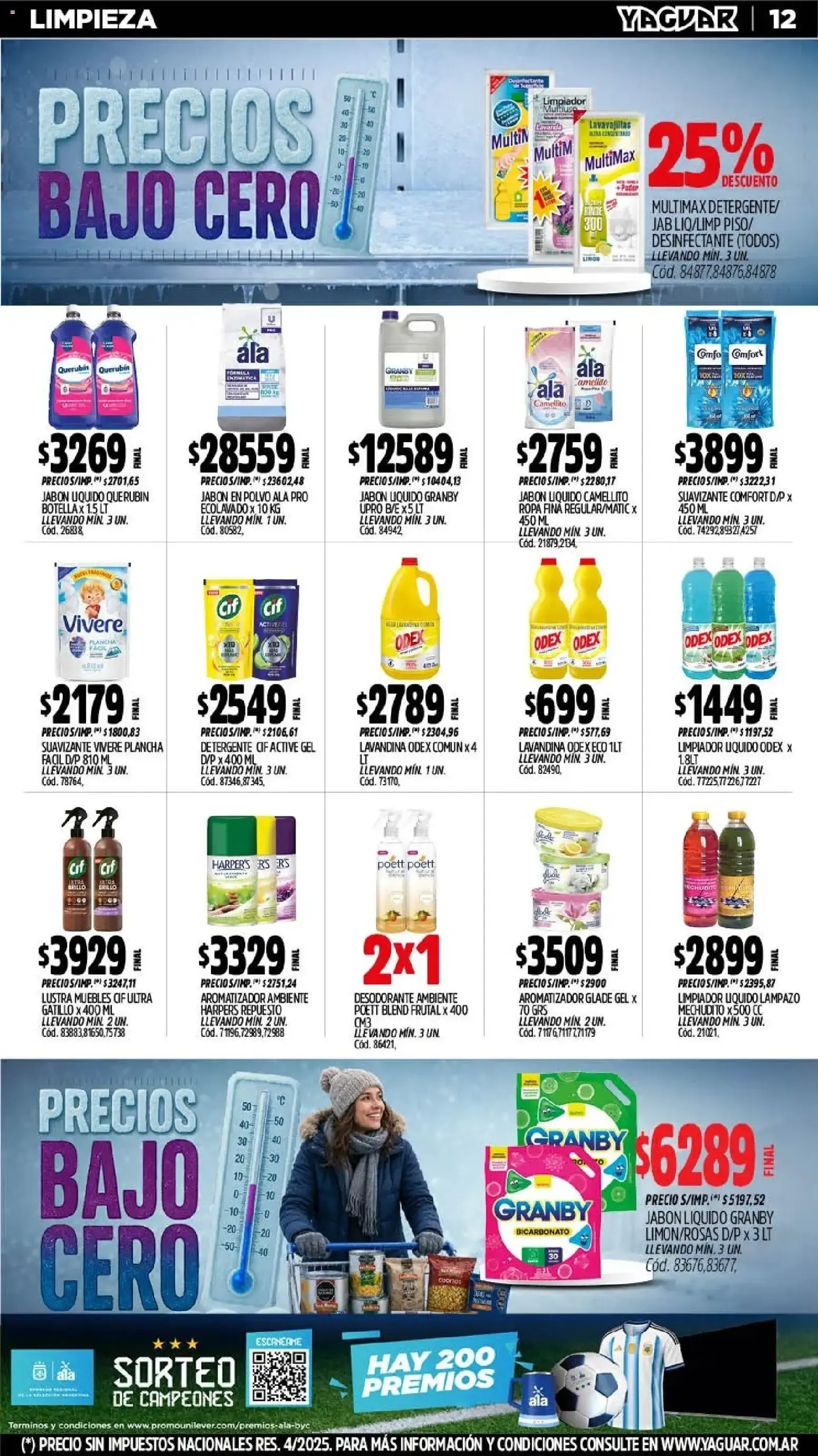 Ofertas de Mayorista Yaguar - Precios Bajo Cero 20 de julio al 25 de julio 2026 - Página 12 del catálogo