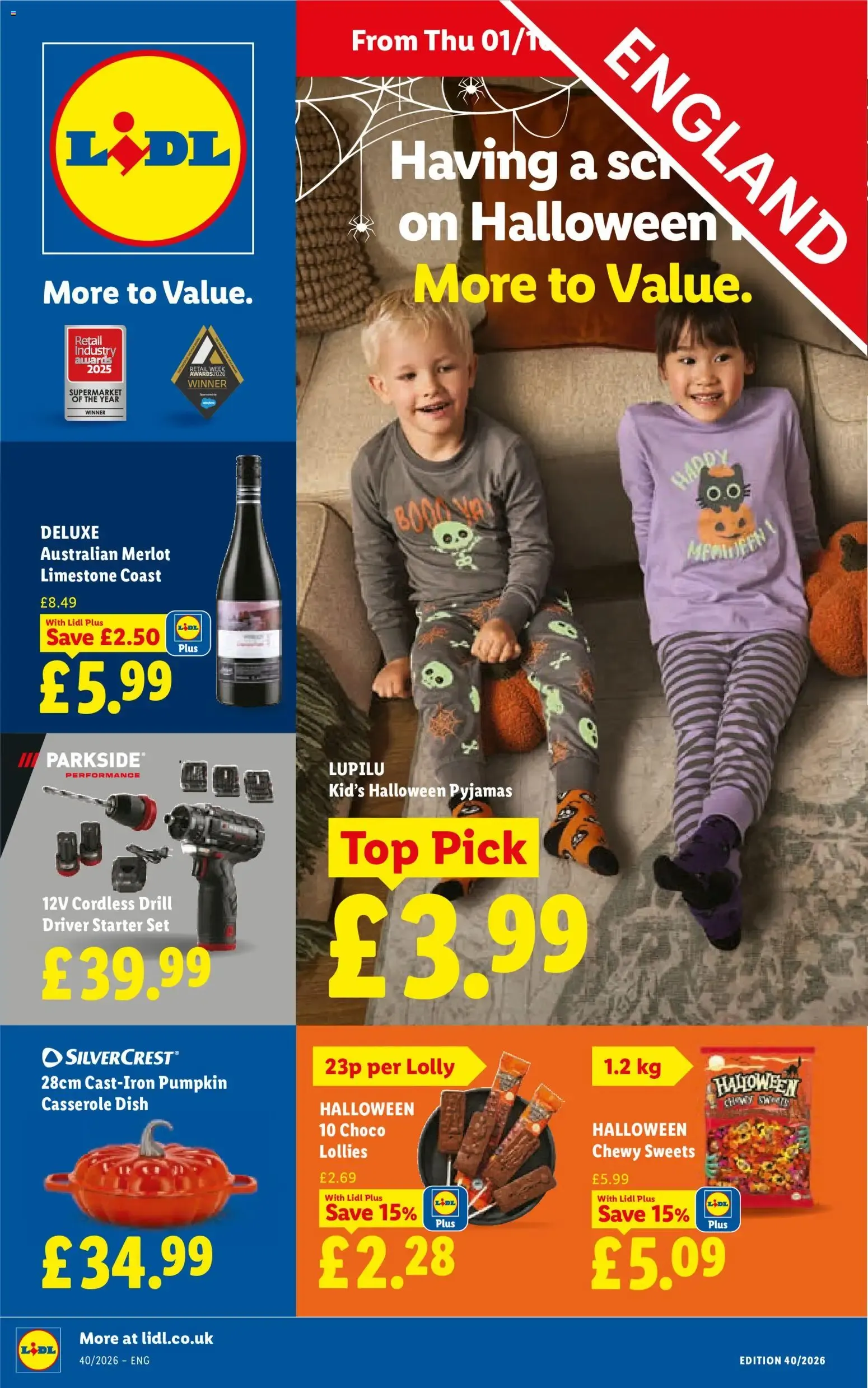 Lidl Halloween Offers from 1 October to 7 October 2026 - Catalogue Page 1
