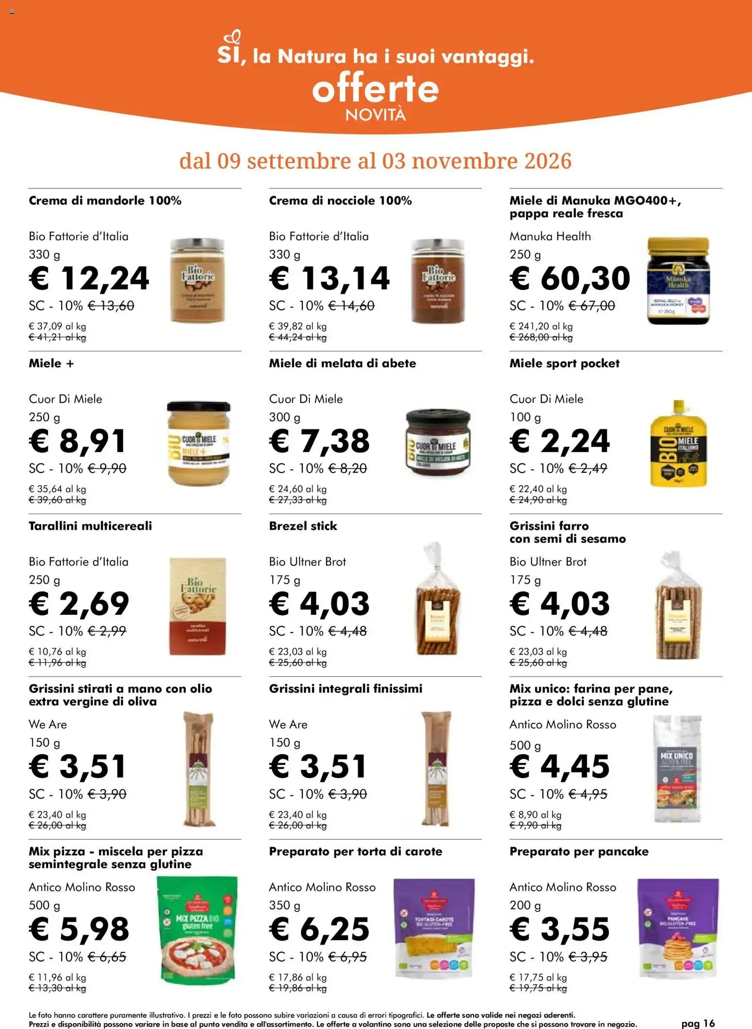 Nuovo Natura Sì volantino dal 09/09/2026 > offerte anteprima 🛍️ da 9 settembre a 6 ottobre di 2026 - Pagina del volantino 16