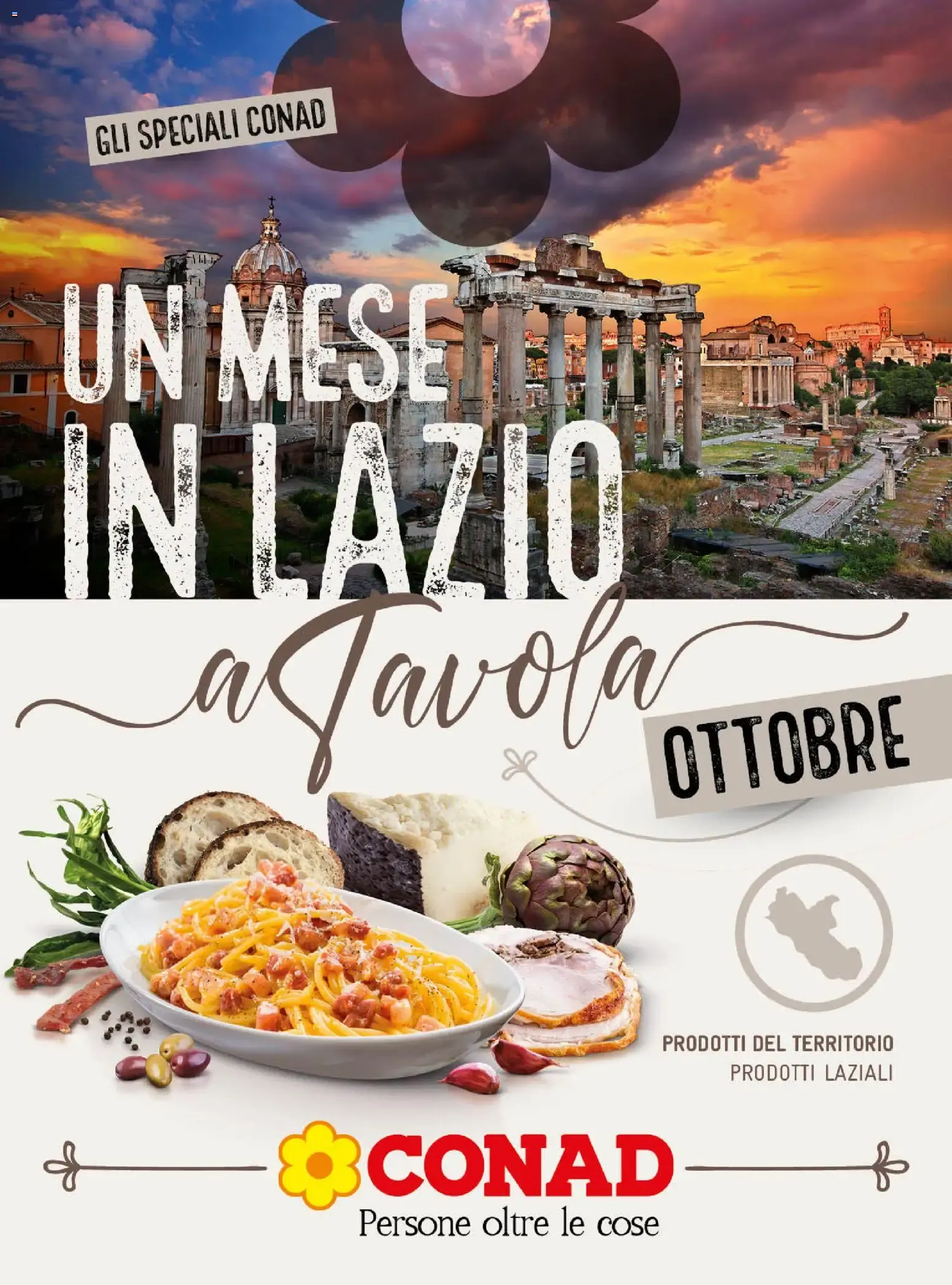 Gli Speciali Conad: Un Mese in Lazio a Tavola da 30 settembre a 31 ottobre di 2026 - Pagina del volantino 1