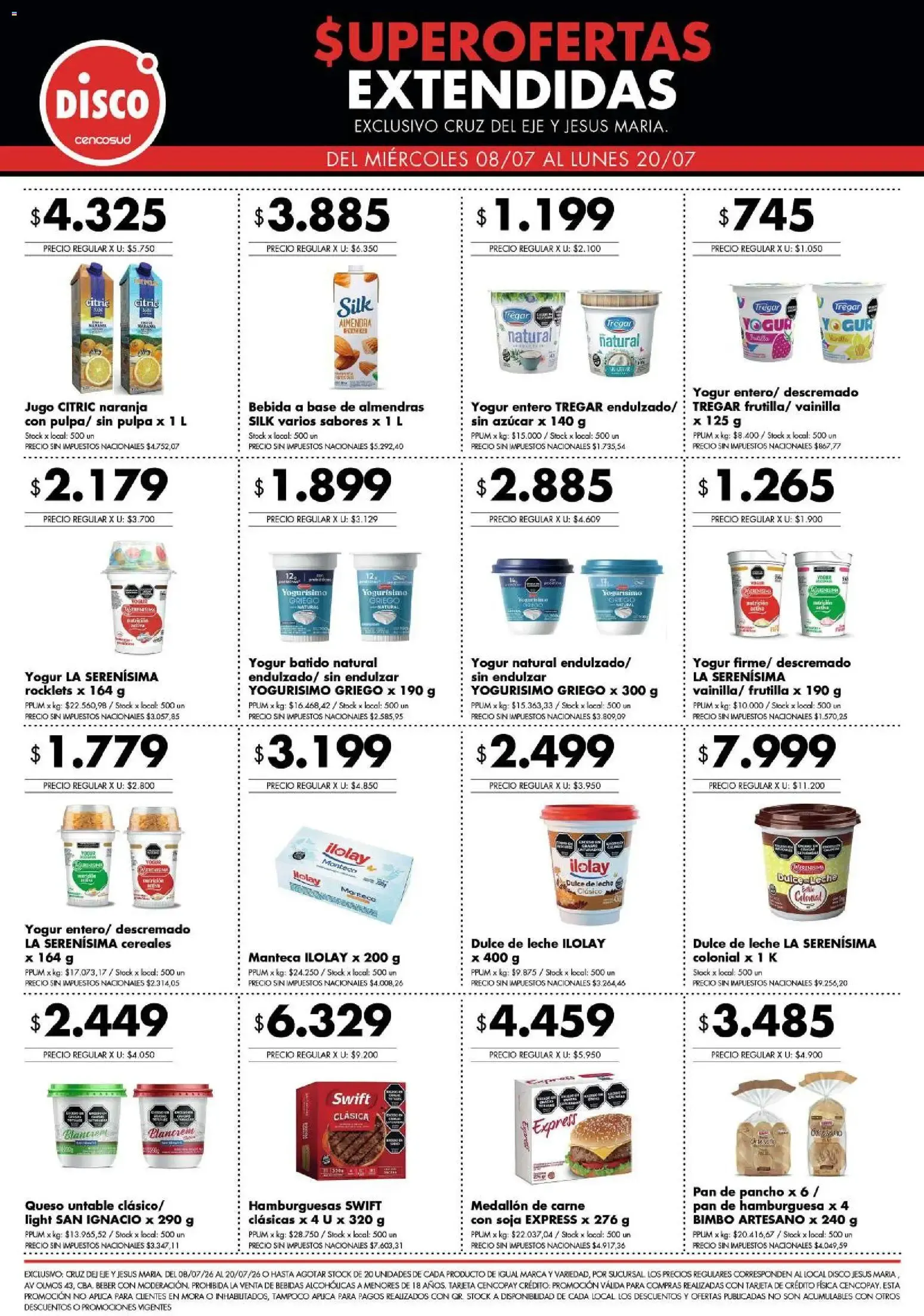 Ofertas de Disco - Superofertas extendidas - Cruz del Eje y Jesus Maria del 08/07/2026 - 20/07/2026 8 de julio al 20 de julio 2026 - Página 5 del catálogo