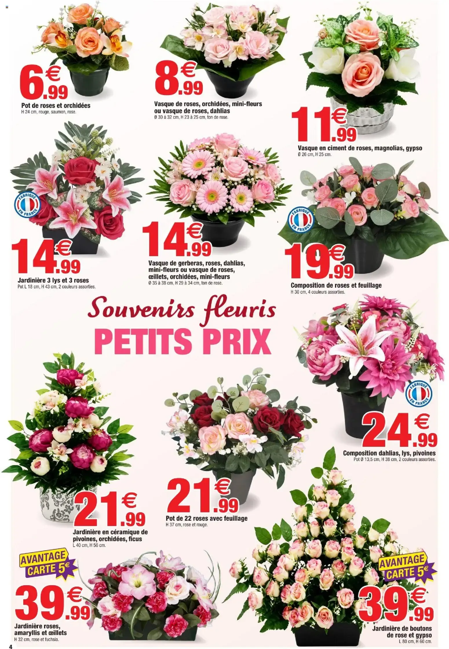 Bazarland: Toussaint, nos precios en flores du 30 septembre au 11 octobre 2026 - Catalogue page 4