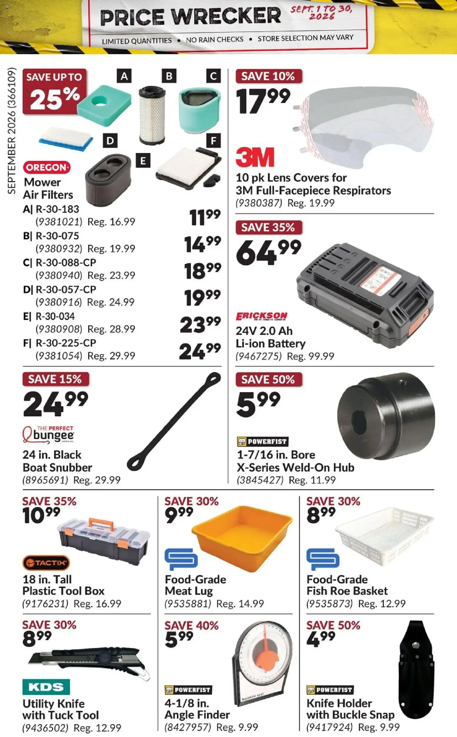 Princess Auto flyer- Price Wrecker from Sep 1, 2026 > weekly specials & deals from September 1 to September 30 2026 - flyer page 6