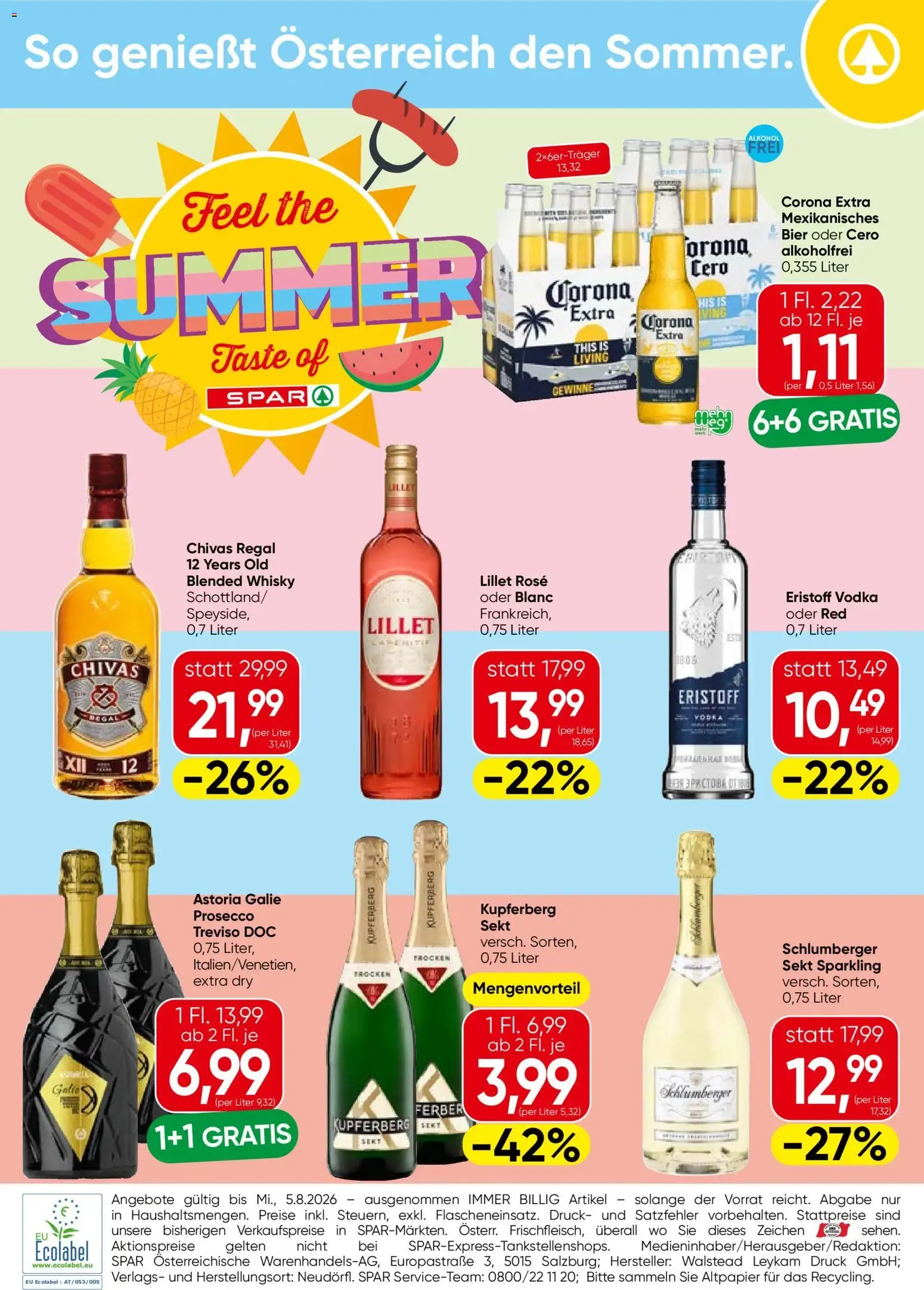 Spar Feel the Summer (09.07.2026) - Angebote und Prospekt von 9. Juli bis 5. August 2026 - Flugblätt seite  4