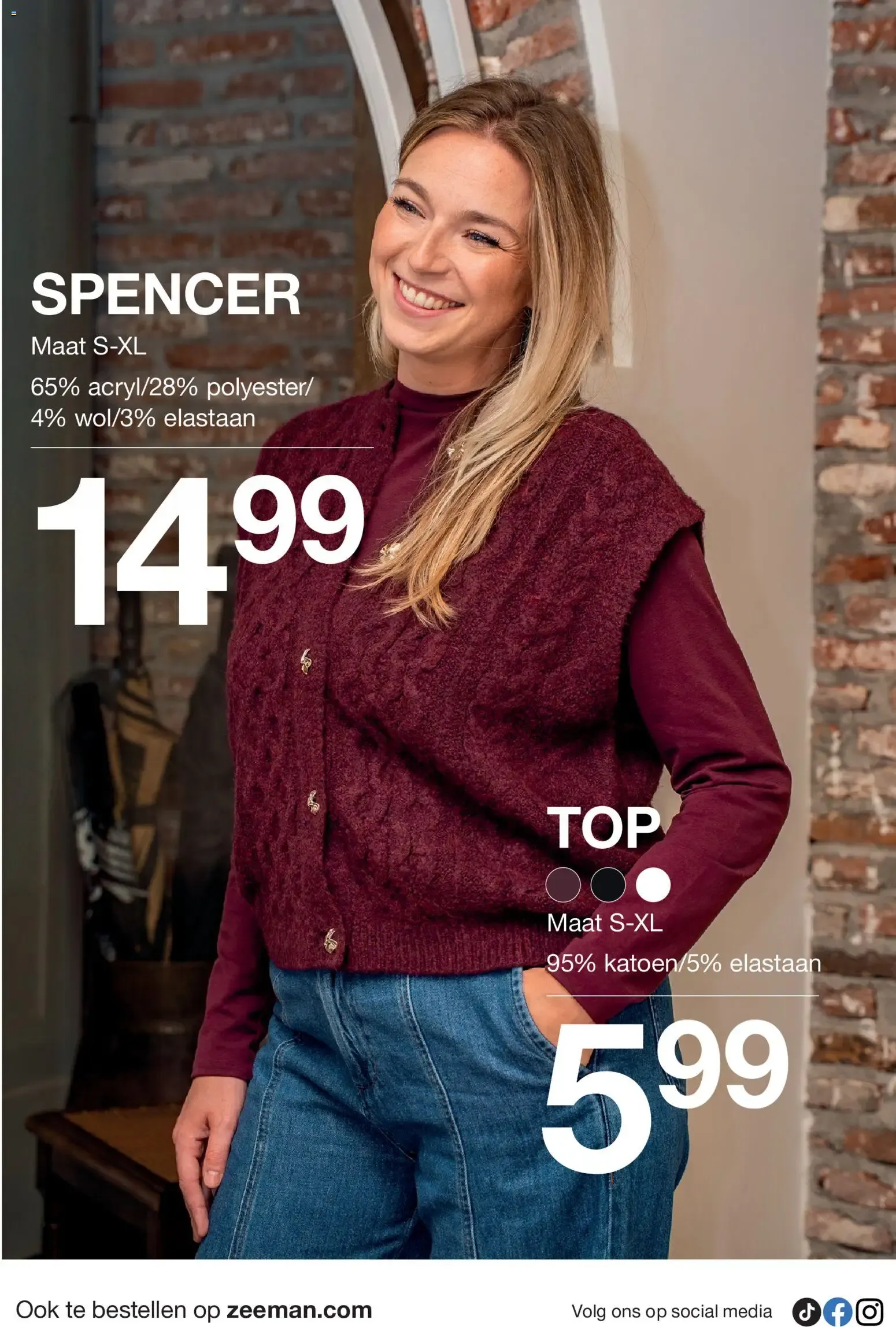 Zeeman: Zachte breisels voor frisse dagen, Baby, Dames Trui en 30% korting op kinderjassen van 10 oktober tot 23 oktober 2026 - Folder pagina 6