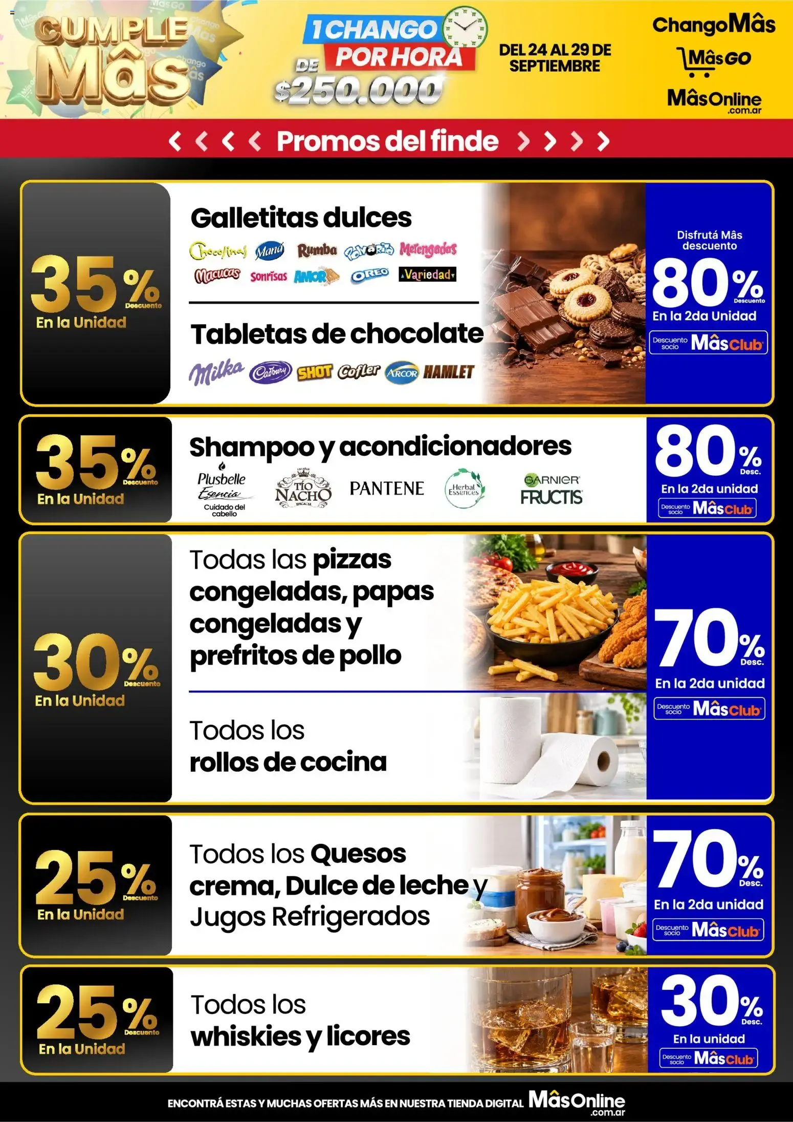 Ofertas de Changomas - Promos del finde || del 24/09/2026 - 29/09/2026 || Catálogo 24 de septiembre al 29 de septiembre 2026 - Página 1 del catálogo