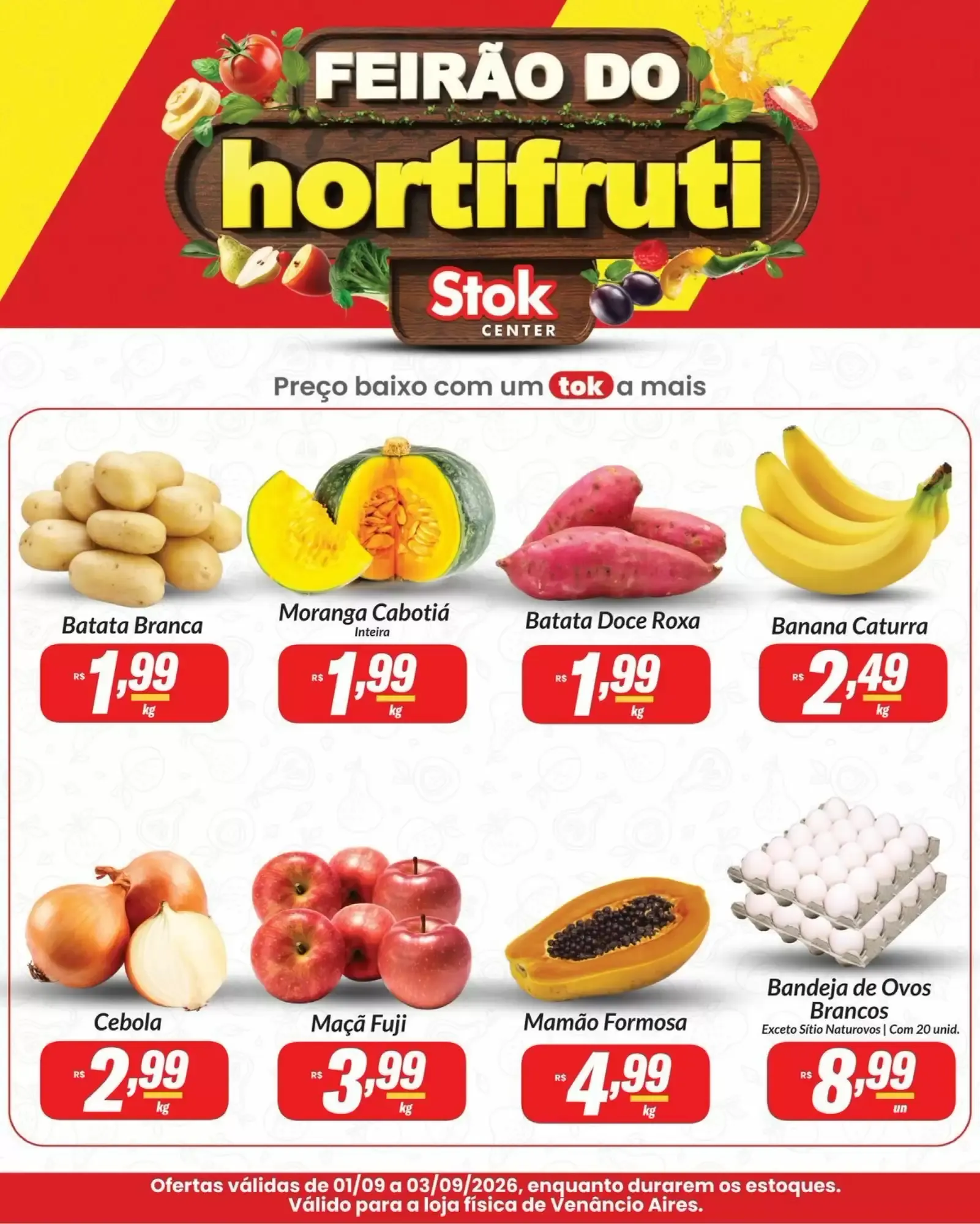 Encarte de Feirão do Hortifruti Stok Center 1 de setembro até 3 de setembro 2026 - Pagina 1