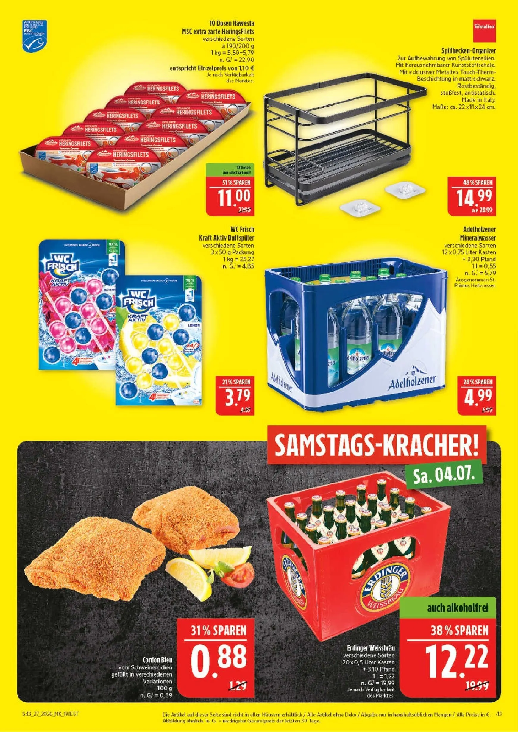 Marktkauf Prospekt nächste Woche – von Montag 29.06.2026 bis Samstag 04.07.2026 von 29. Juni bis 4. Juli 2026 - Prospekt seite 43
