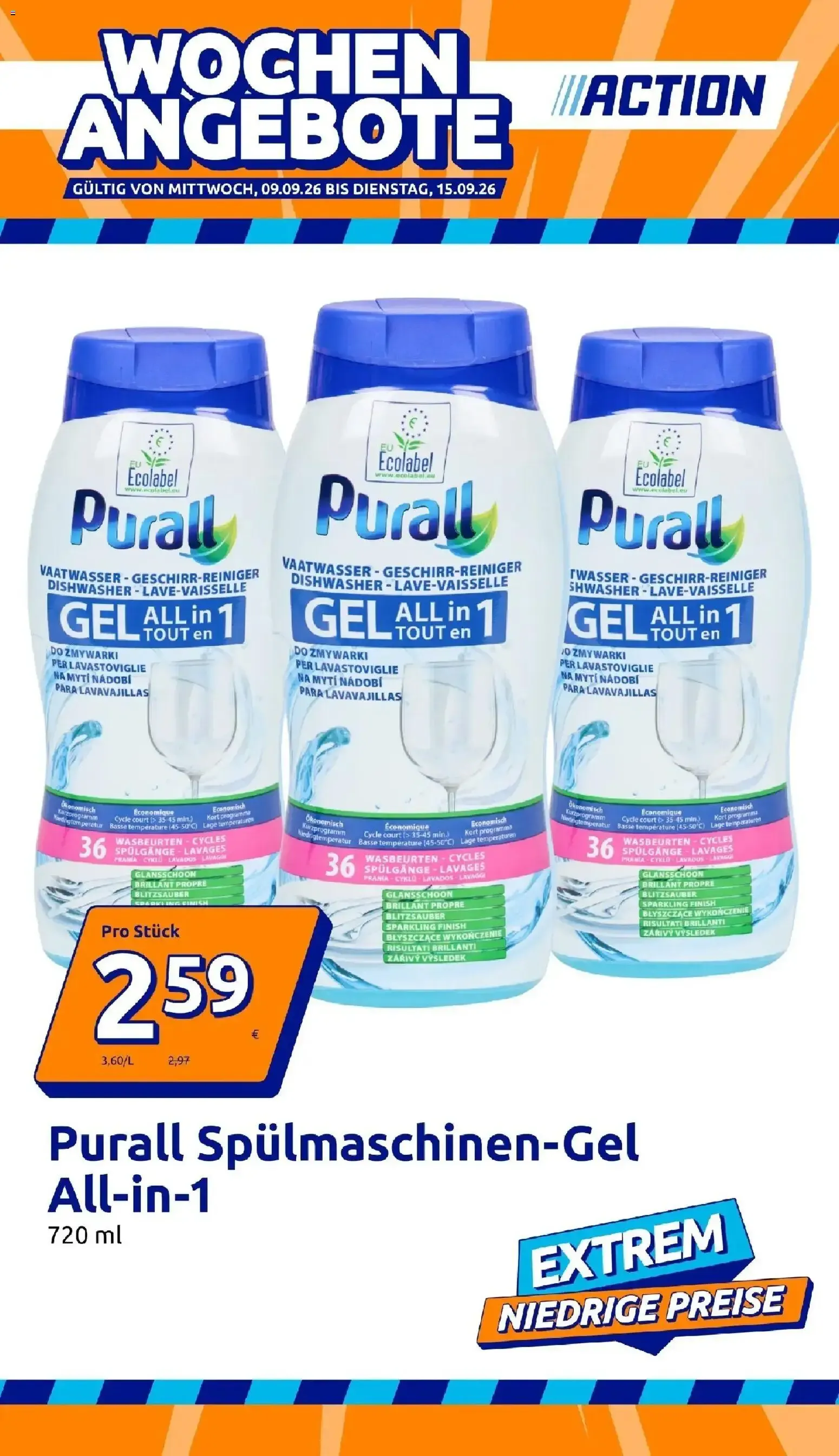 Action Kleine Preise, große Freude von 09.09.2026 - Aktuelle Angebote von 9. September bis 15. September 2026 - Flugblätt seite  1