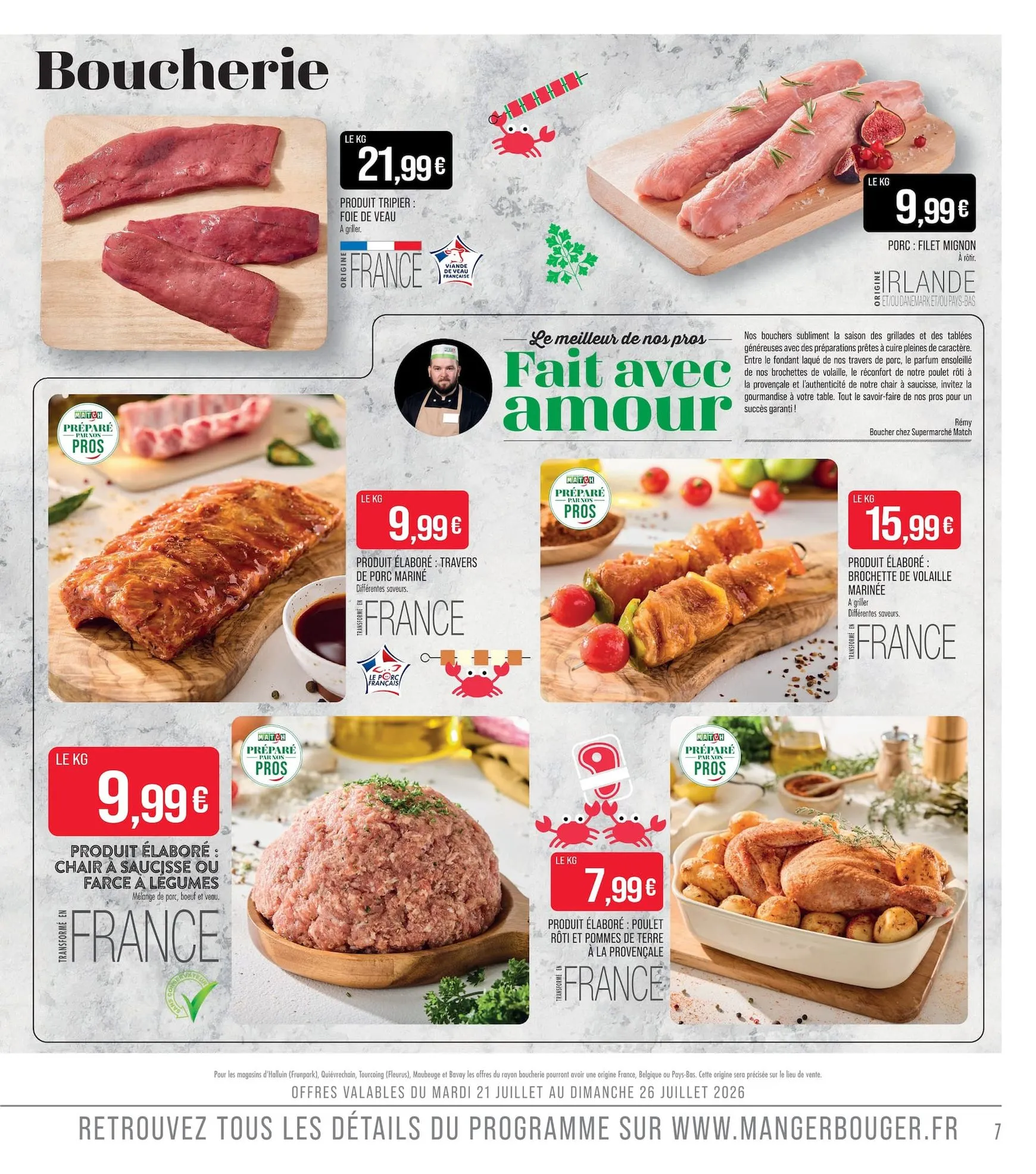 Supermarché Match - Prix Coûtant y Les Bons Plans de l'été du 21 juillet au 2 août 2026 - Catalogue page 7