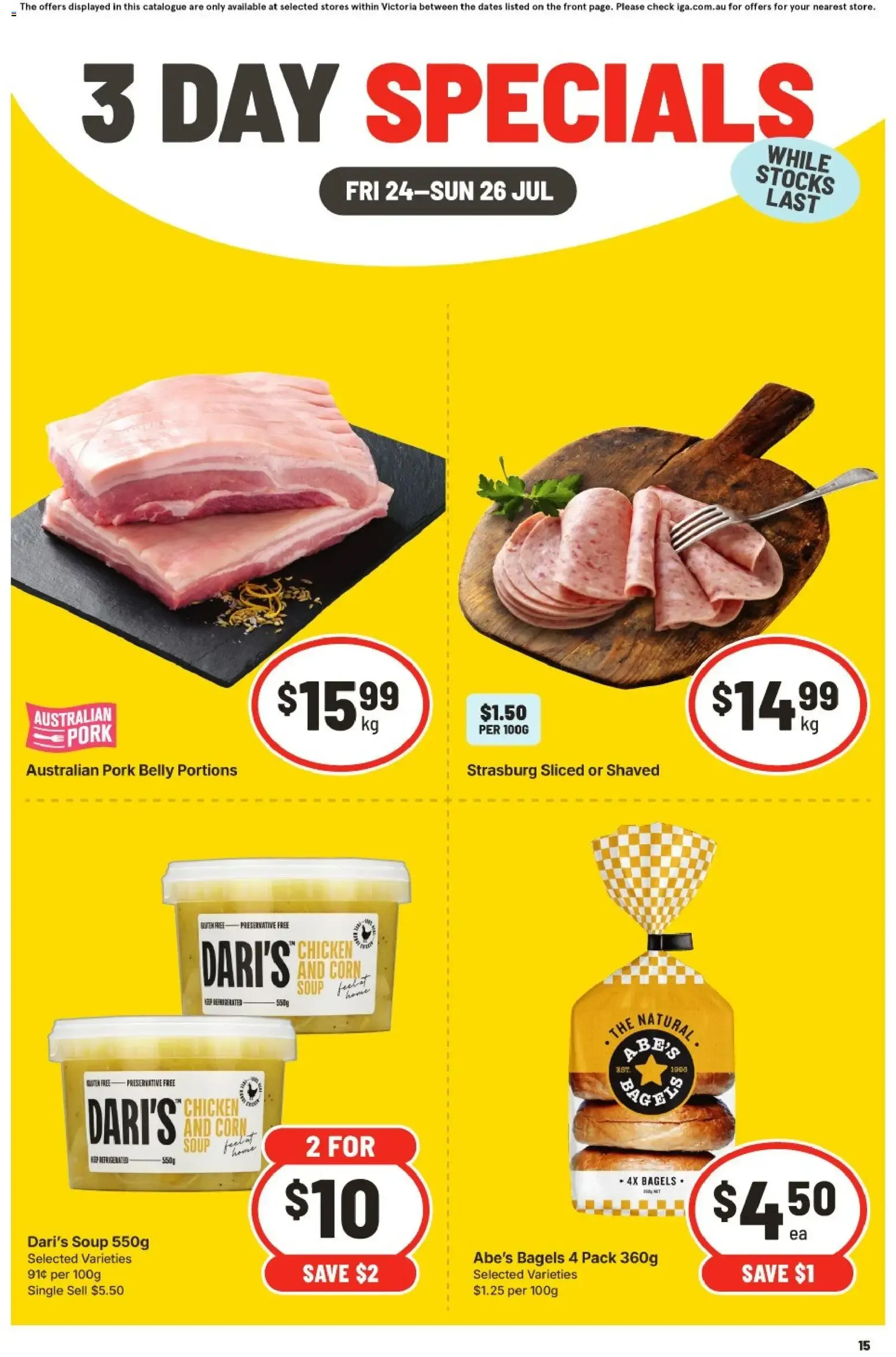 3 Day Specials - Catalogue valid from 24 July to 26 July 2026 - page 1