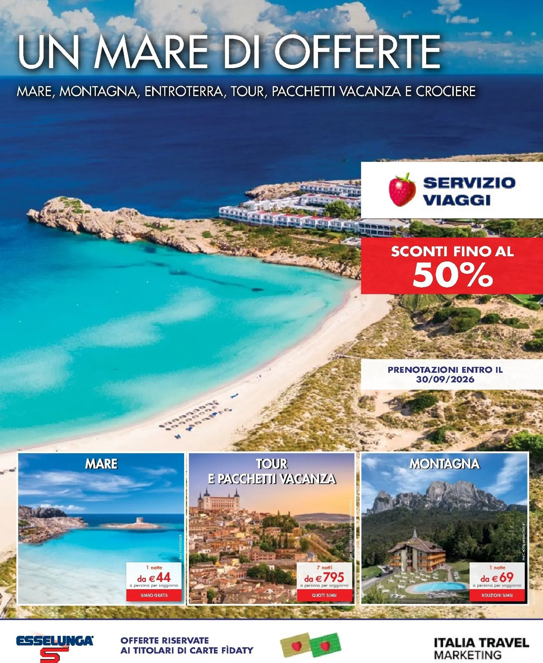 Esselunga - Servizio Viaggi: Un Mare di Offerte da 12 aprile a 30 settembre di 2026 - Pagina del volantino 1
