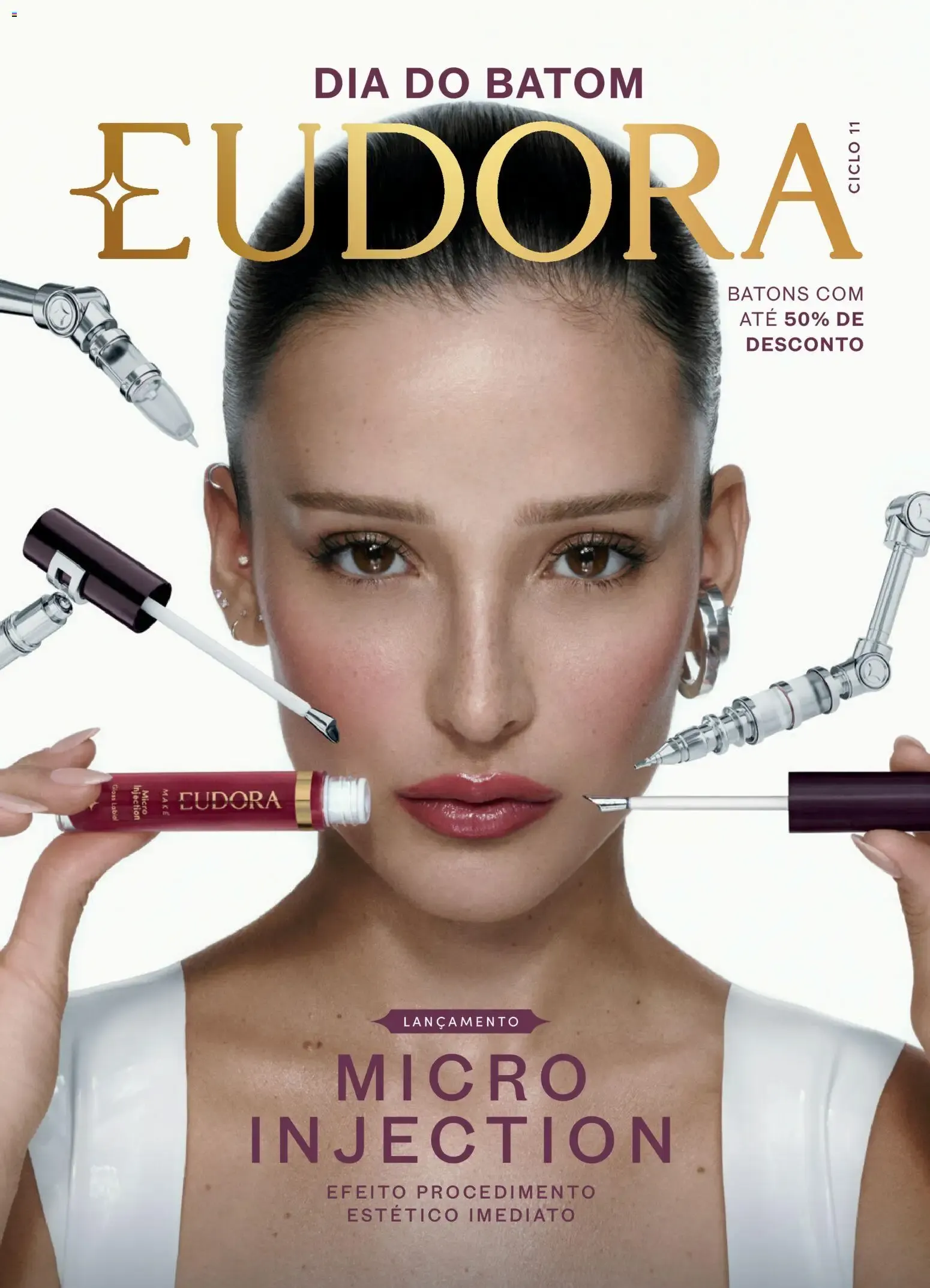 Encarte de Eudora: Dia do Batom y Lanzamiento Micro Injection - Ciclo 11 15 de julho até 4 de agosto 2026 - Pagina 1