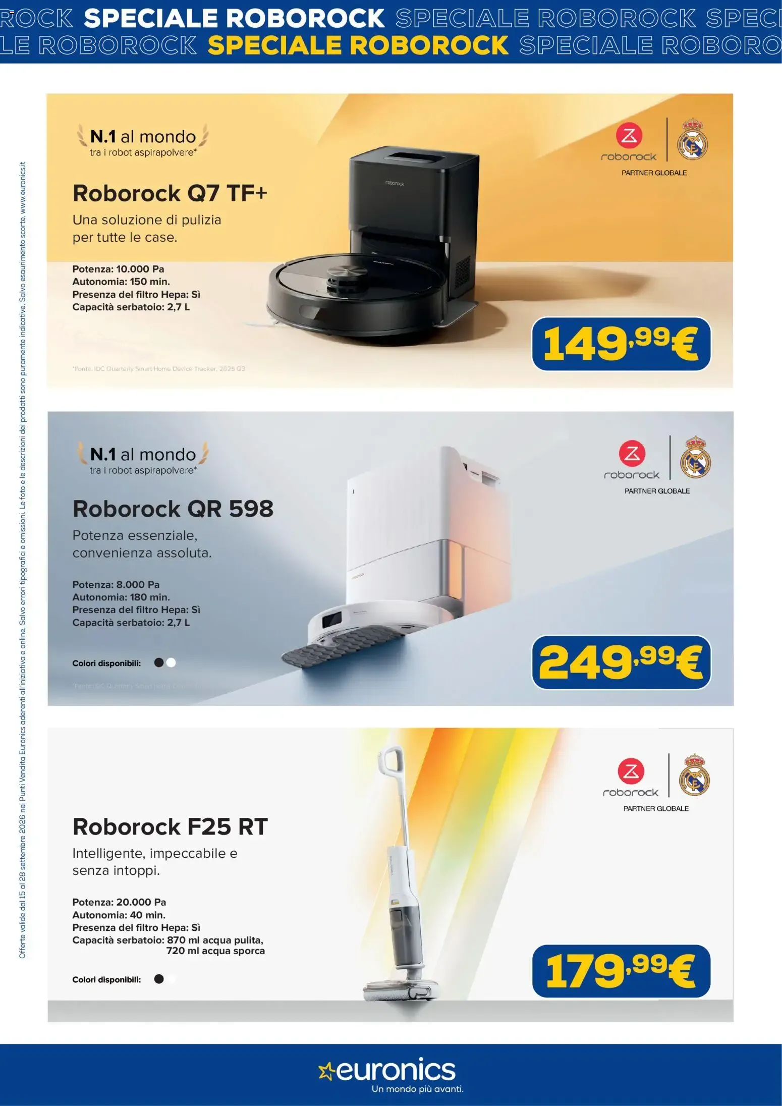 Nuovo Euronics volantino Roborock dal 15/09/2026 > offerte anteprima 🛍️ da 15 settembre a 28 settembre di 2026 - Pagina del volantino 2