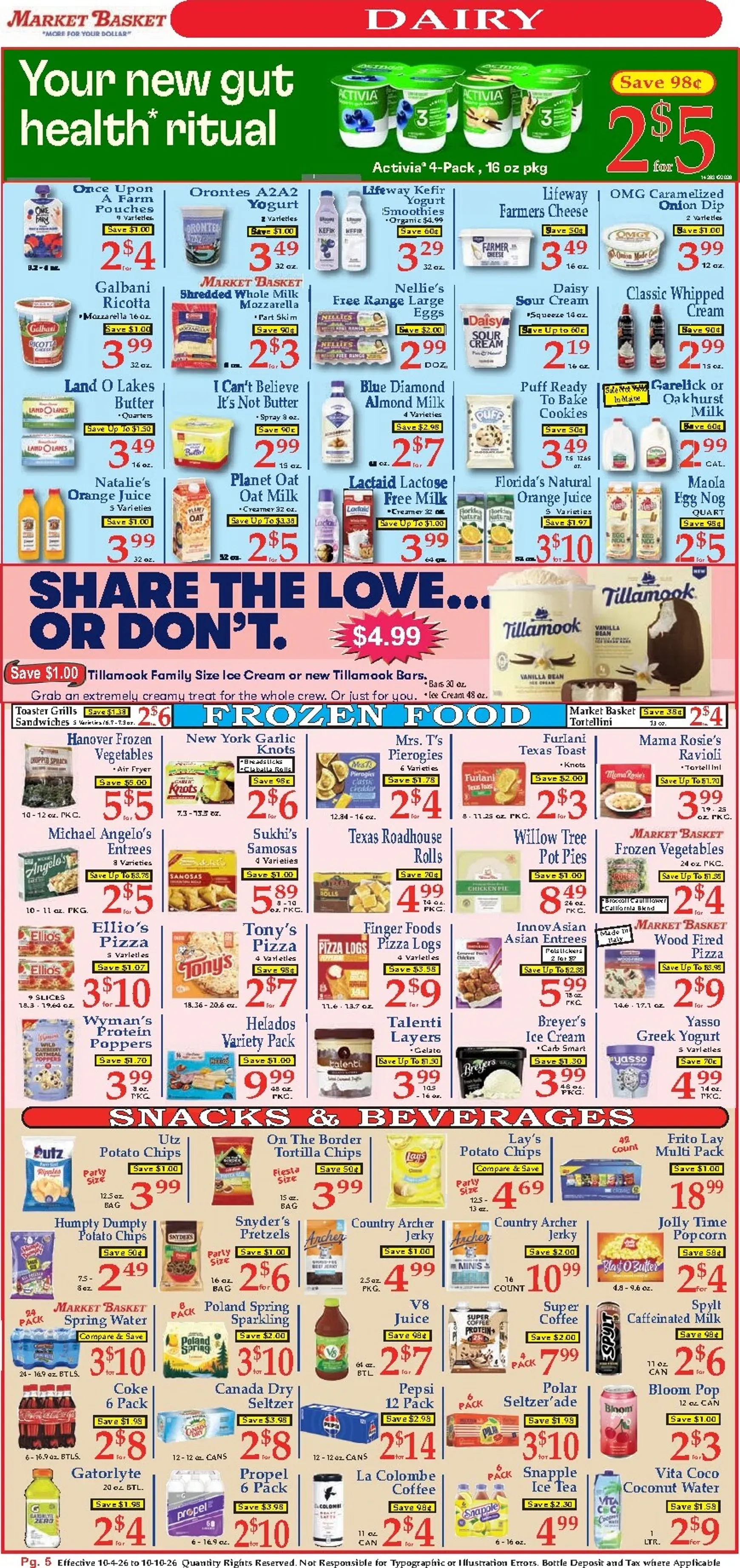 Weekly ad Market Basket: More for your Dollar from October 4 to October 10 2026 - Page 5