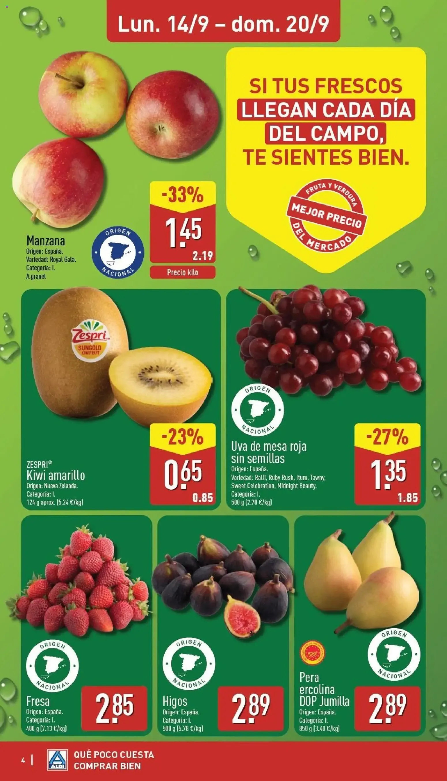 Catálogo de Aldi: Qué poco cuesta comprar bien 14 de septiembre al 20 de septiembre 2026 - Página 4