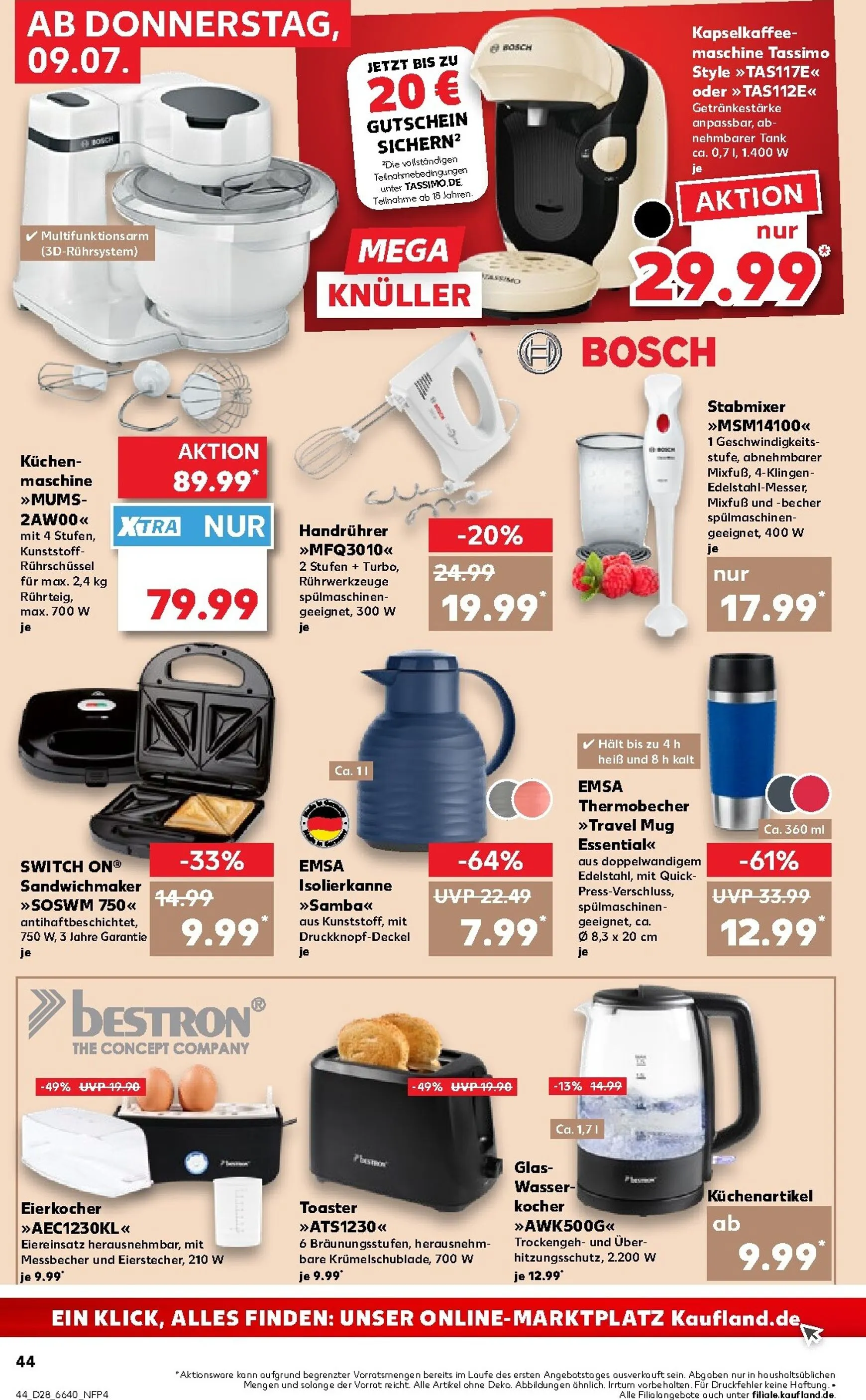 Kaufland Prospekt nächste Woche – von Donnerstag 09.07.2026 bis Mittwoch 15.07.2026 von 9. Juli bis 15. Juli 2026 - Prospekt seite 44