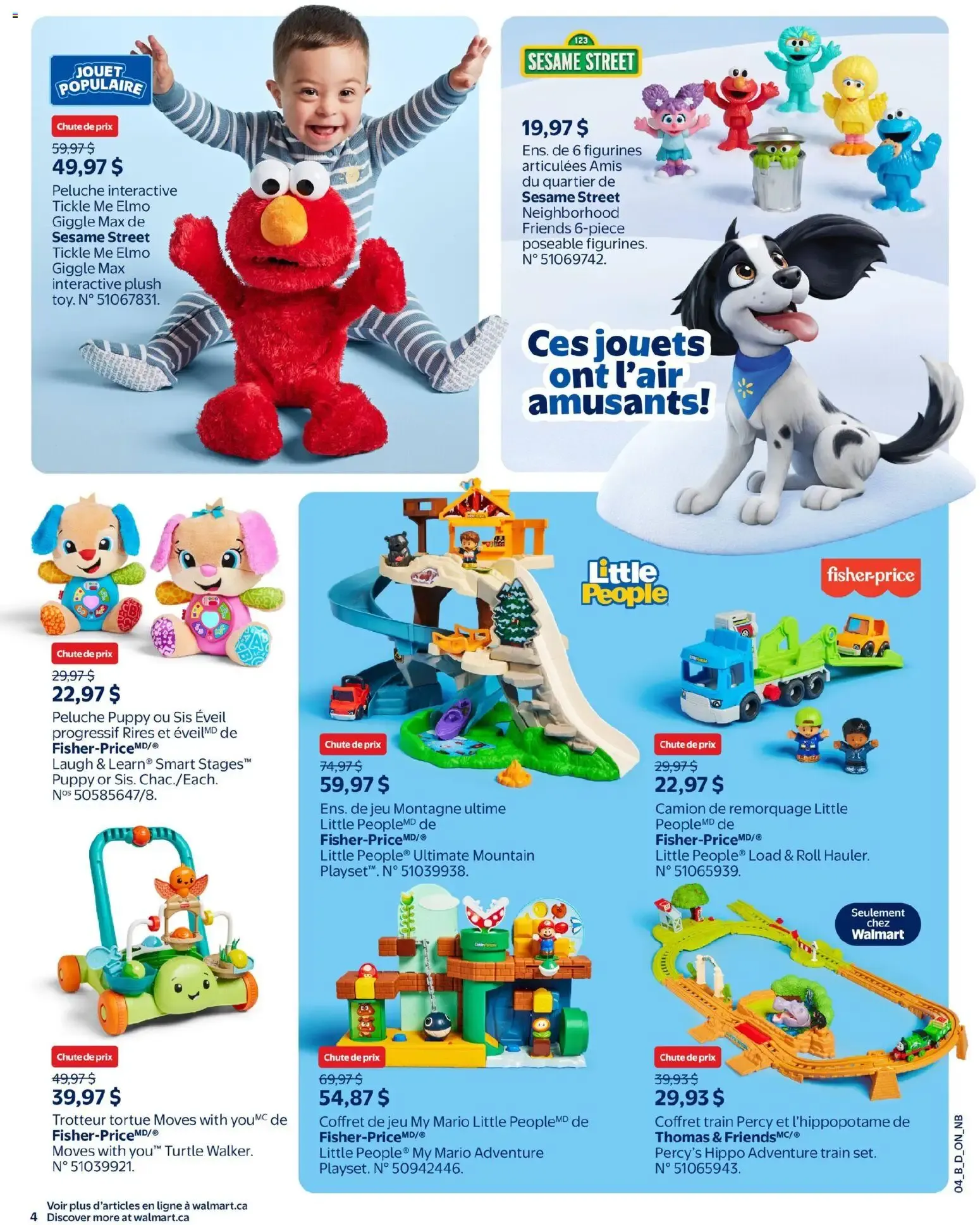 Walmart circulaire - Livret des jouets from Oct 15, 2026 > weekly specials & deals from October 15 to December 23 2026 - flyer page 4