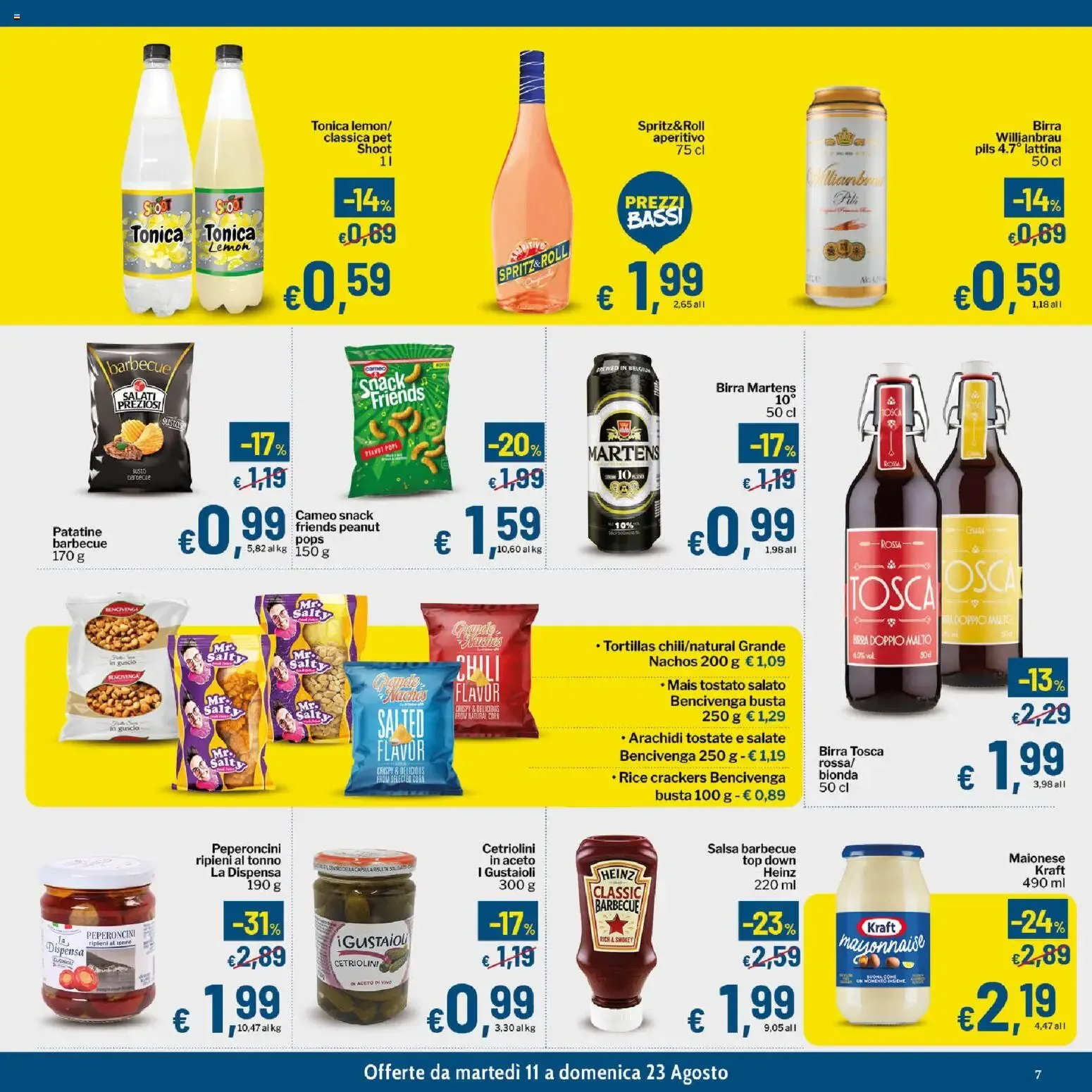 Qui Discount volantino dal 11/08/2026 - online Offerte da 11 agosto a 23 agosto di 2026 - Pagina del volantino 7
