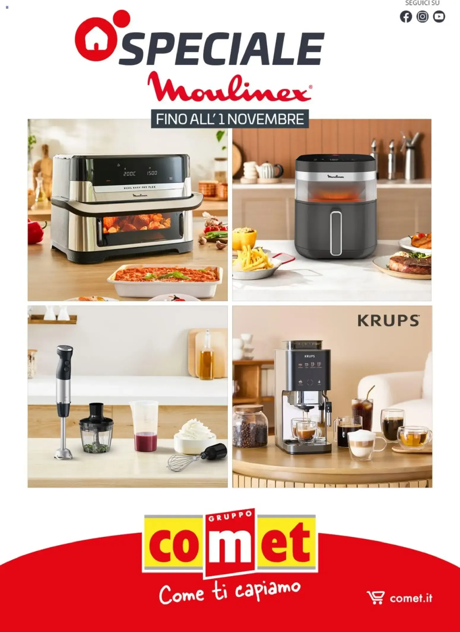 Nuovo Comet volantino Moulinex Krups dal 13/10/2026 > offerte anteprima 🛍️ da 13 ottobre a 1 novembre di 2026 - Pagina del volantino 1