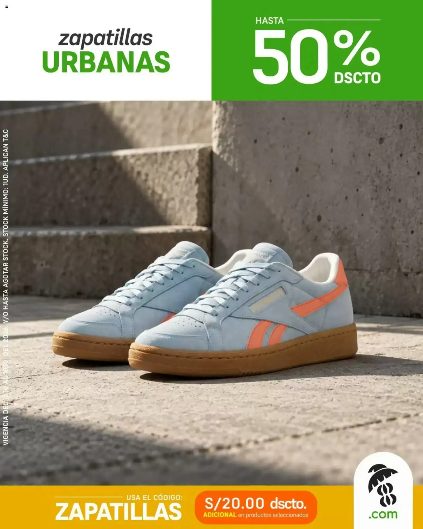 Catalogo de Zapatillas Urbanas con hasta 50% de descuento 12 de octubre al 18 de octubre 2026 - Pag 1