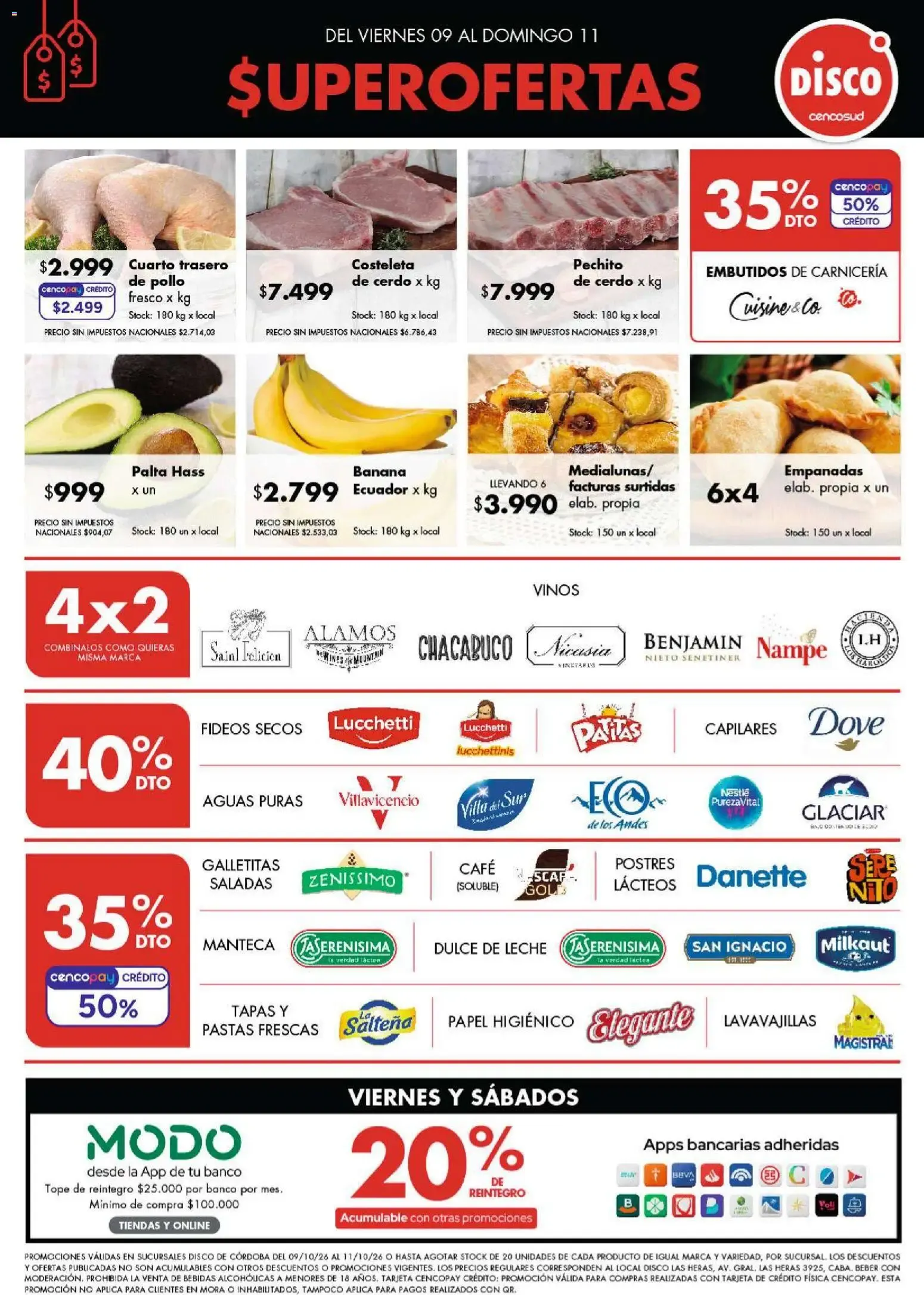 Ofertas de Disco Córdoba del 09/10/2026 - 11/10/2026 9 de octubre al 11 de octubre 2026 - Página 1 del catálogo