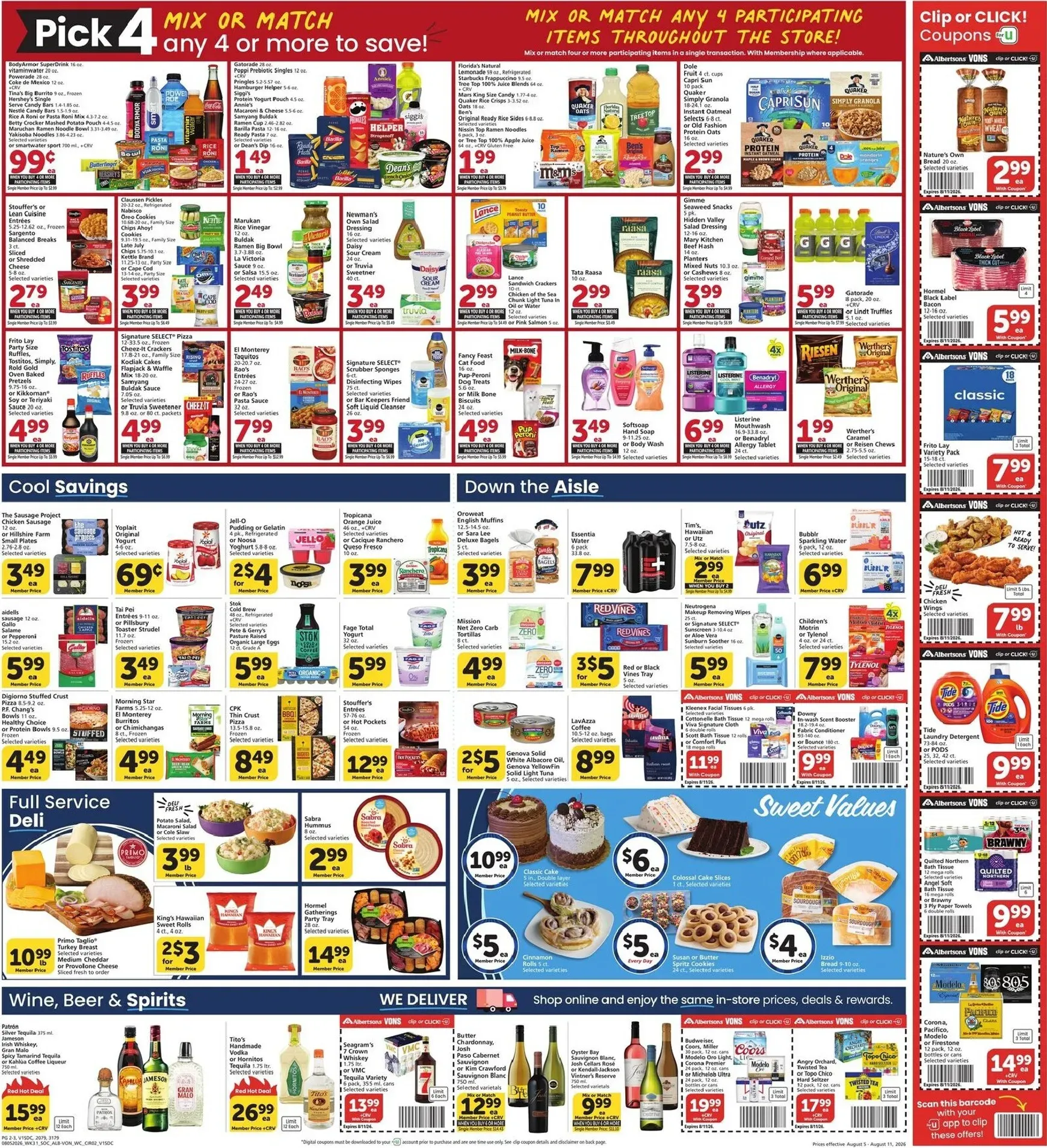 Weekly ad Current Vons leaflet valid from Wednesday 08/05/2026 to Tuesday 08/11/2026 from August 5 to August 11 2026 - Page 2
