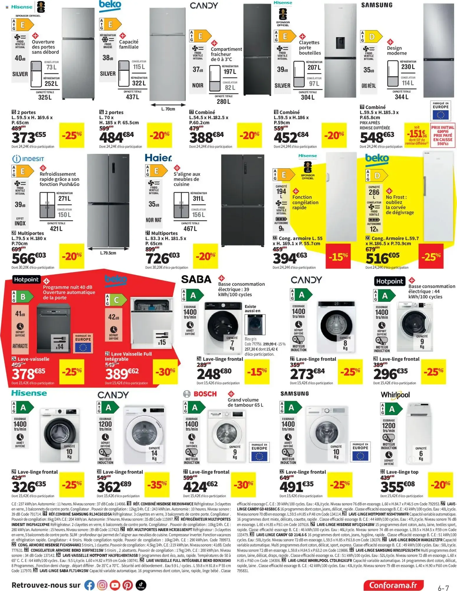 Conforama prospectus à partir du 24/06/2026 - promo en ligne du 24 juin au 21 juillet 2026 - Catalogue page 7