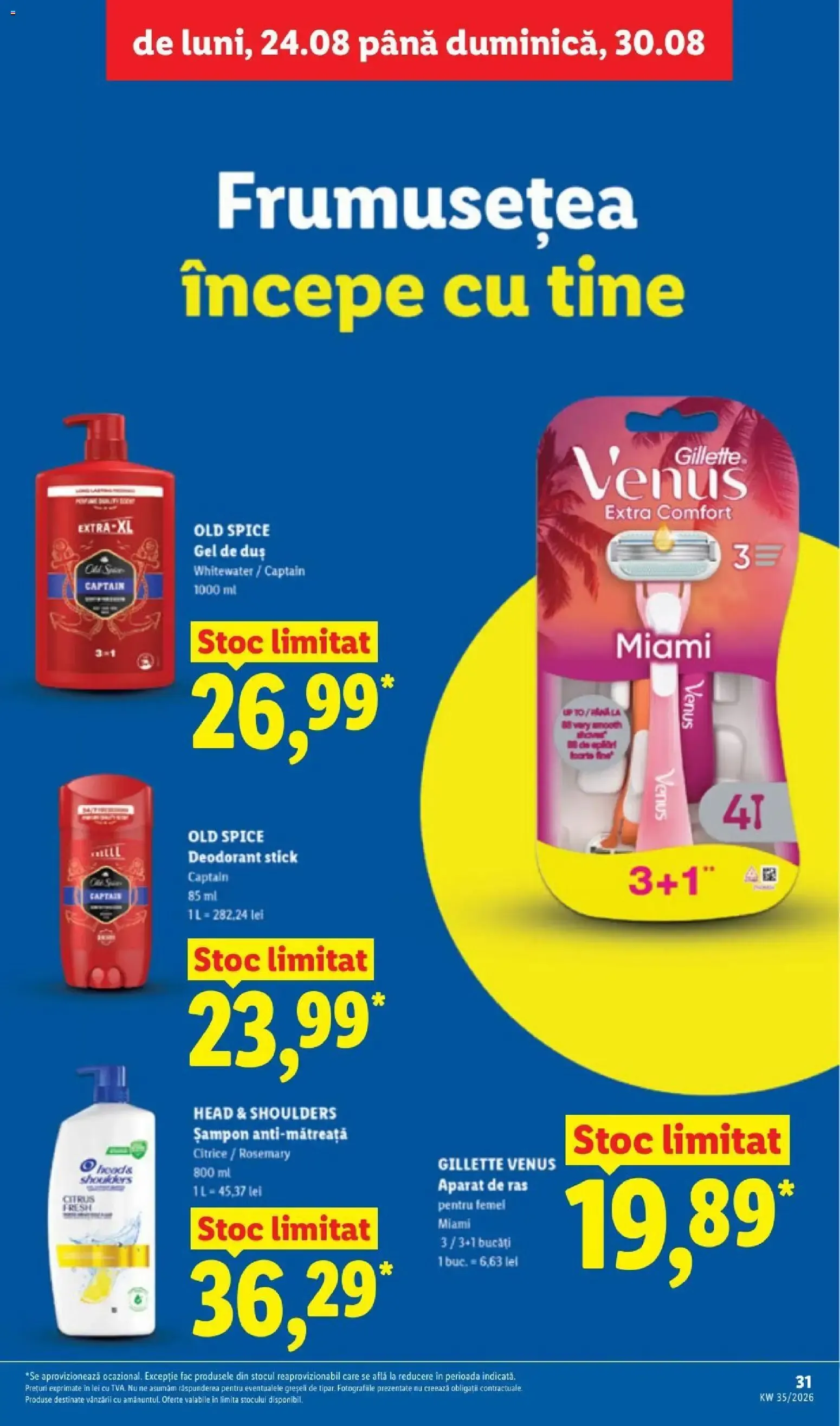 Catalog LIDL: Ieftin și înainte, și după ziua de salariu (Ofertas del 24 al 30 de agosto de 2026) de la 24 august până la 30 august 2026 - Revista Pagina 31