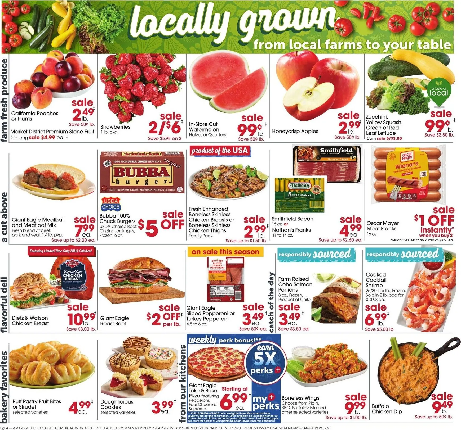 Weekly promotion Current Giant Eagle leaflet valid from Thursday 08/20/2026 to Wednesday 08/26/2026 spanning from August 20 to August 26 2026 - Page 4 for Catalogue 365