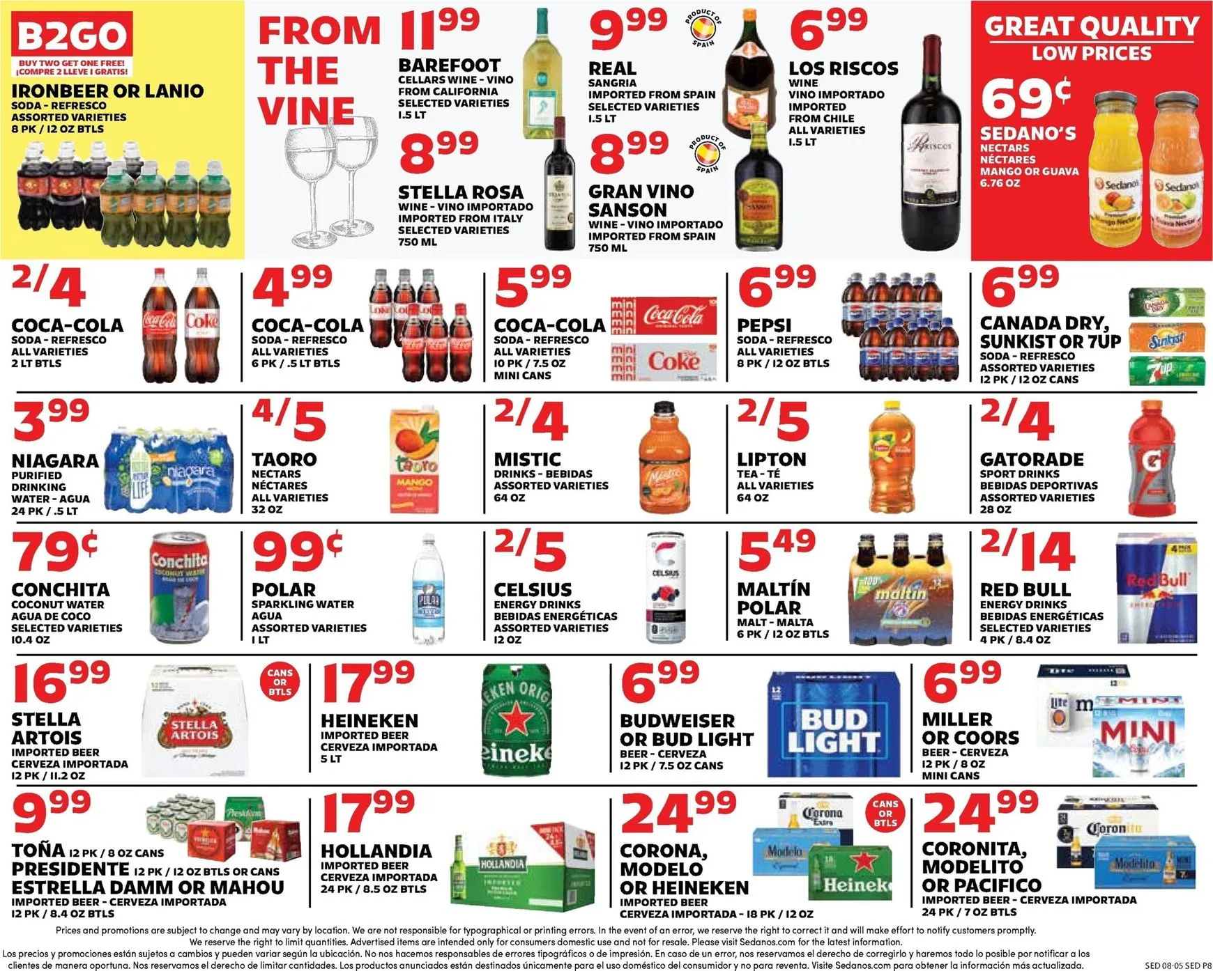 Weekly ad Current Sedano's leaflet valid from Wednesday 08/05/2026 to Tuesday 08/11/2026 from August 5 to August 11 2026 - Page 8