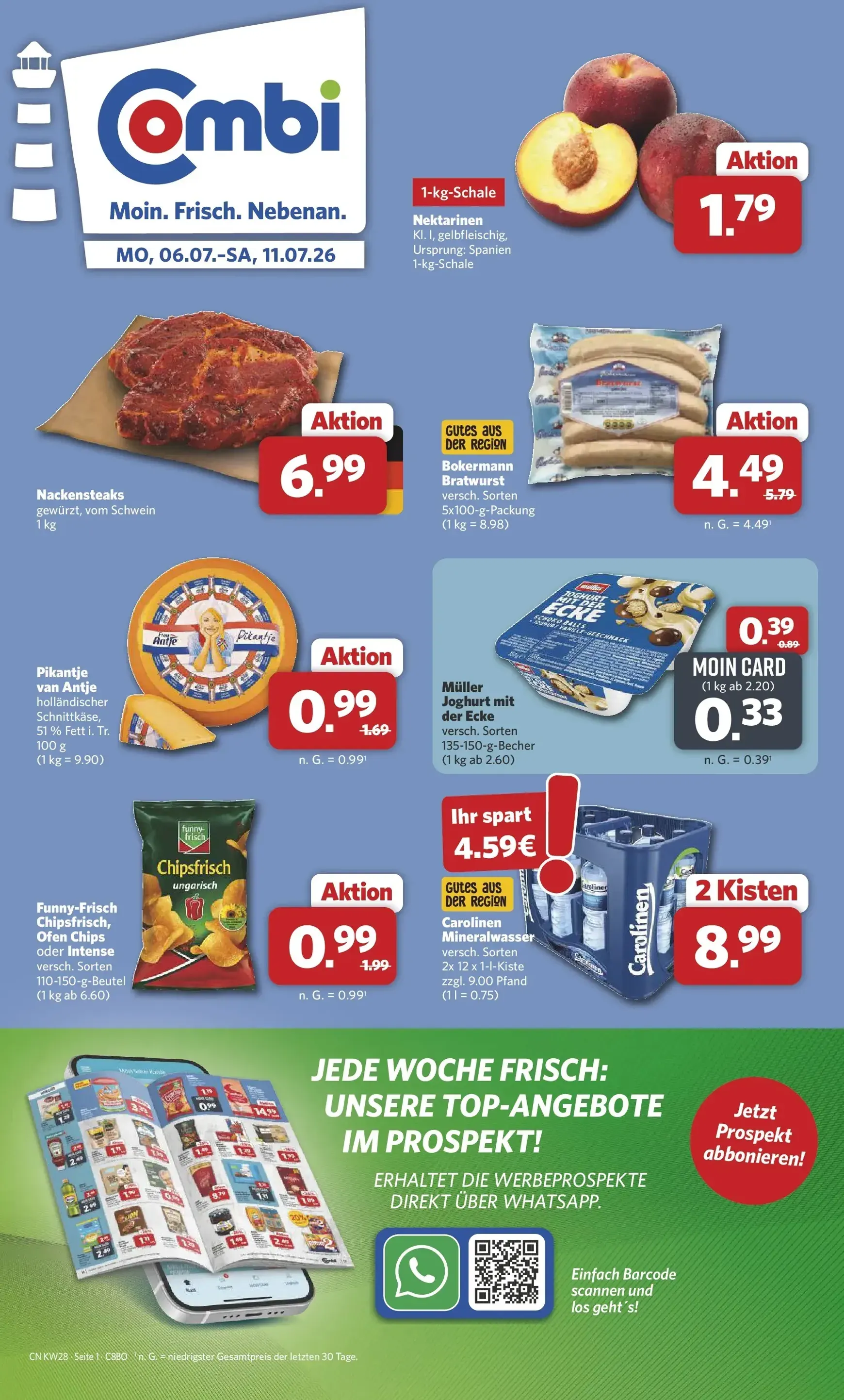 Combi Prospekt – von Montag 06.07.2026 bis Samstag 11.07.2026 von 6. Juli bis 11. Juli 2026 - Prospekt seite 1