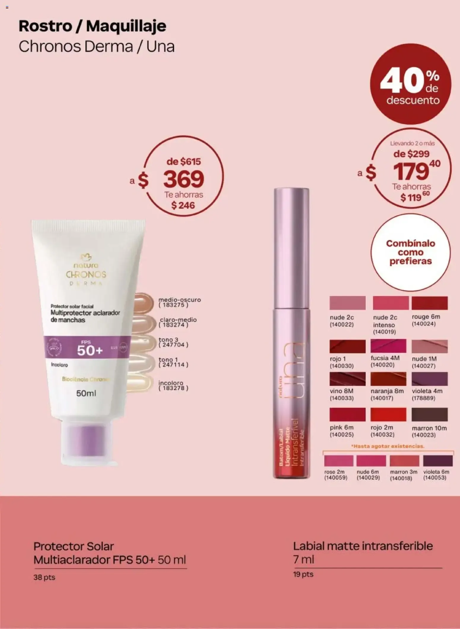 Catálogo de Natura Chronos Derma: Rutina Multiaclaradora de manchas - Ciclo 11/2026 10 de julio al 19 de agosto 2026 - Pagina 9