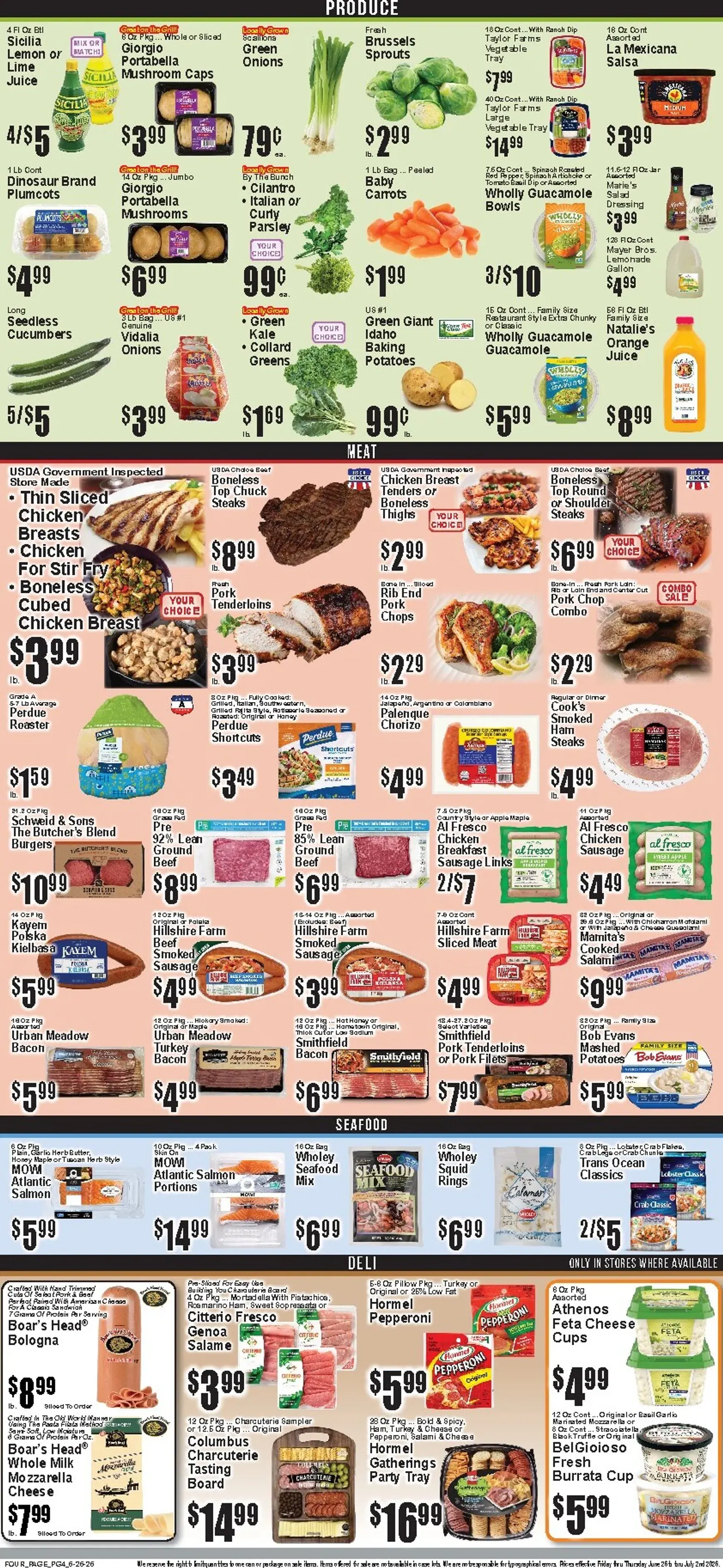 Weekly ad Current Food Universe leaflet valid from Friday 06/26/2026 to Thursday 07/02/2026 from June 26 to July 2 2026 - Page 4
