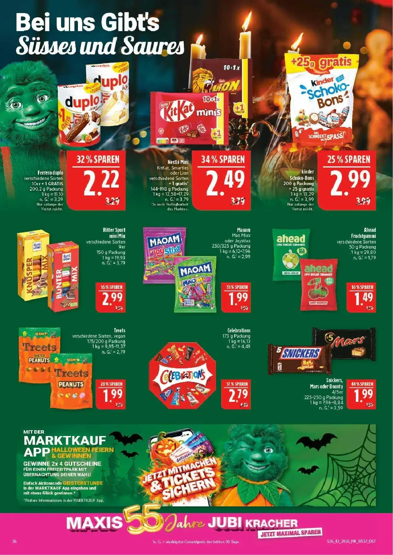 Marktkauf App: Scannen & Clever Sparen von 19. Oktober bis 24. Oktober 2026 - Prospekt seite 26